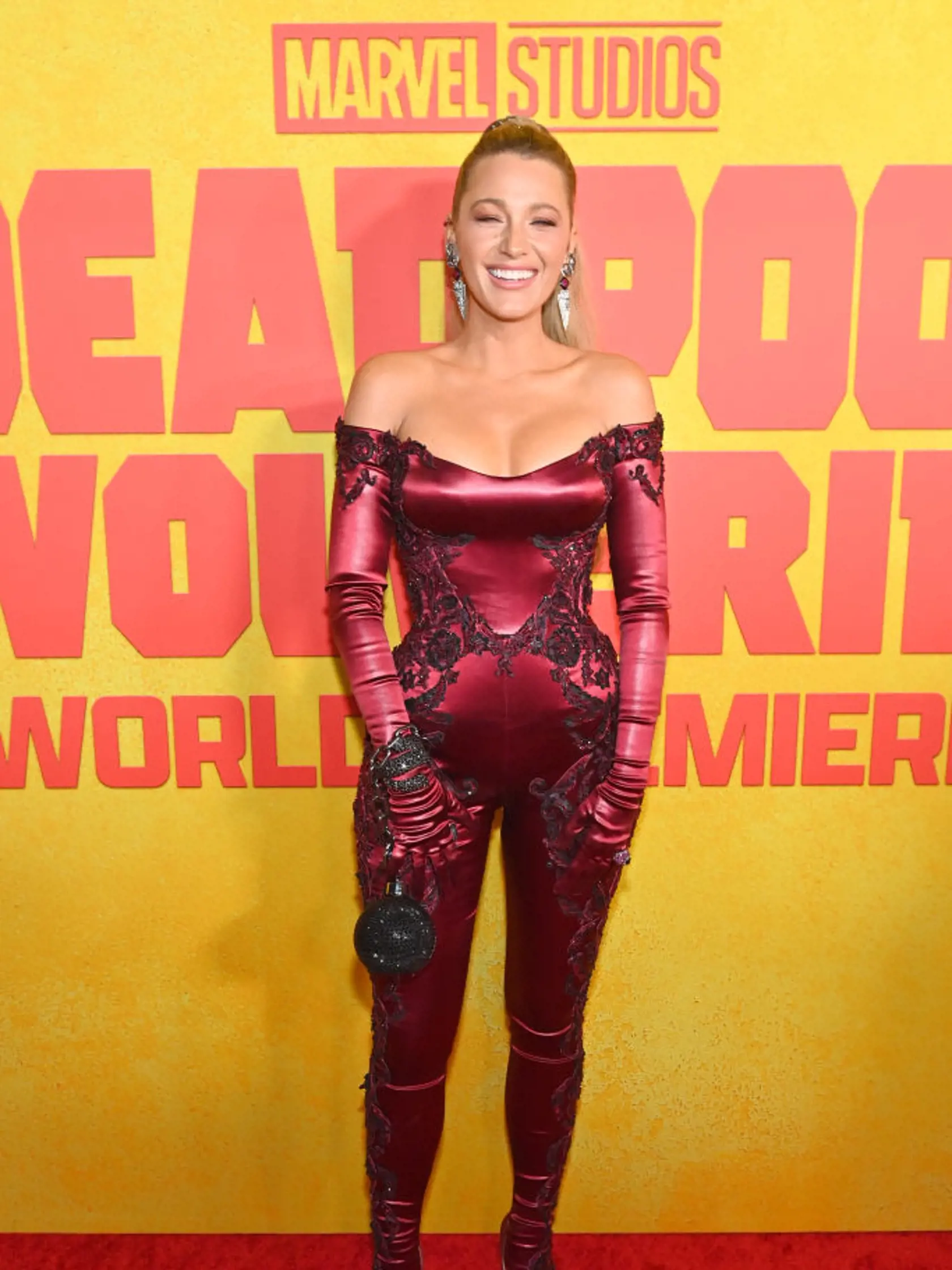 Blake Lively na premiére filmu Deadpool & Wolverine