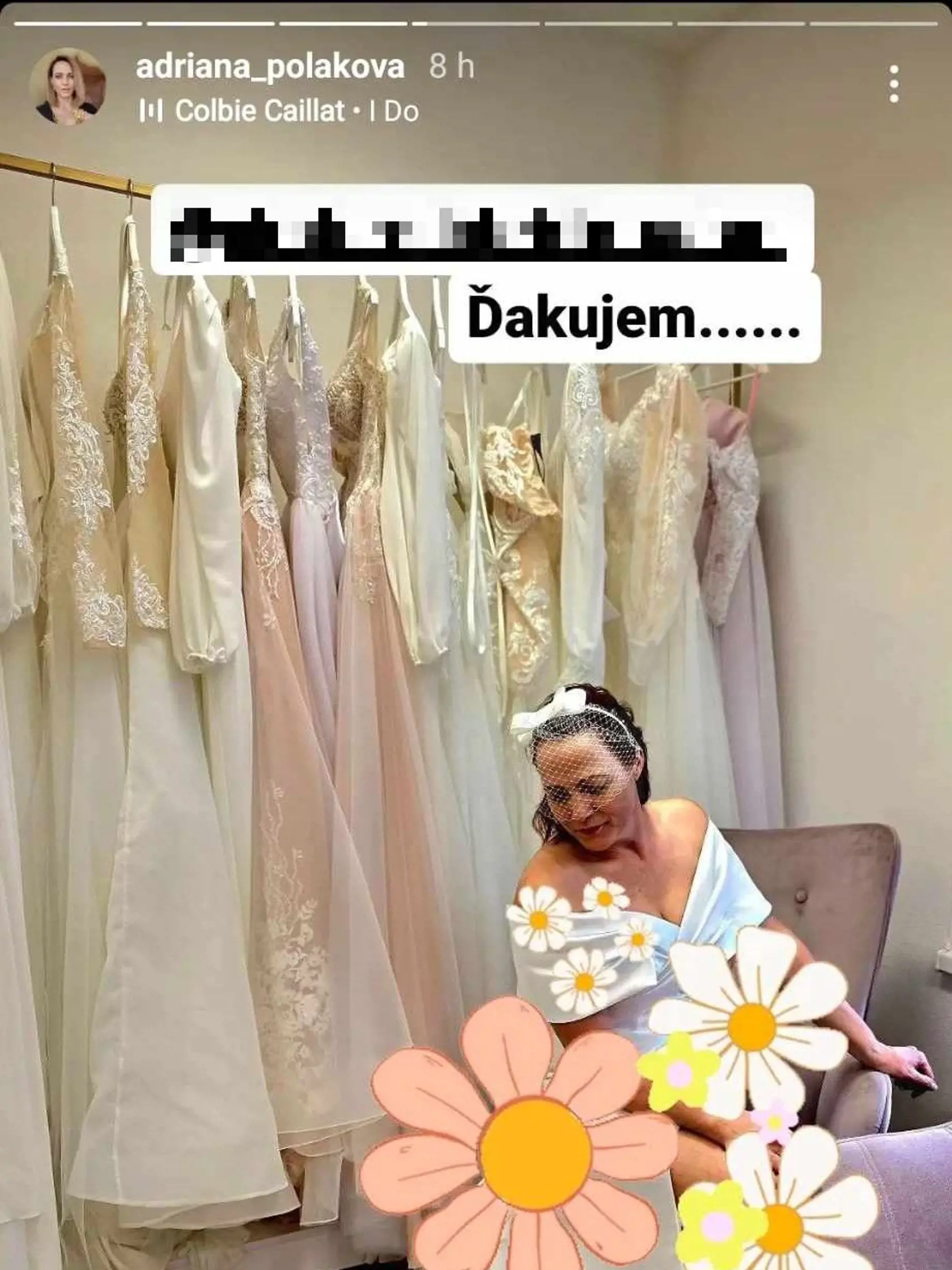 Adriana Poláková v šatách, ktoré jej najviac padli do oka.