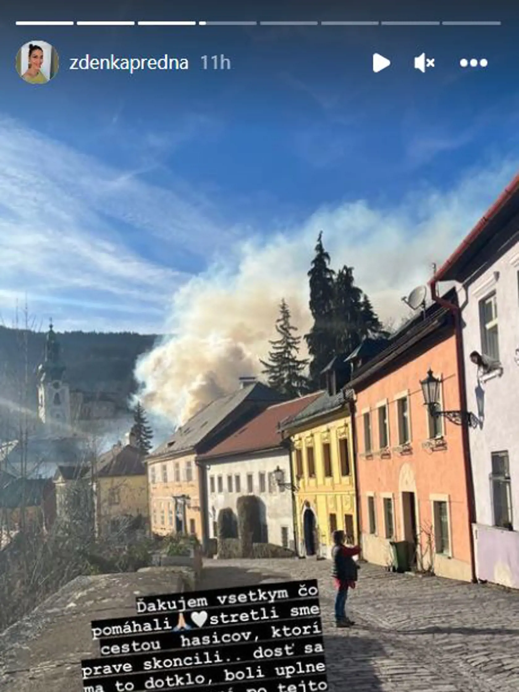 Rodáčka Zdenka Predná - požiar v Banskej Štiavnici prežívala mimoriadne ťažko.
