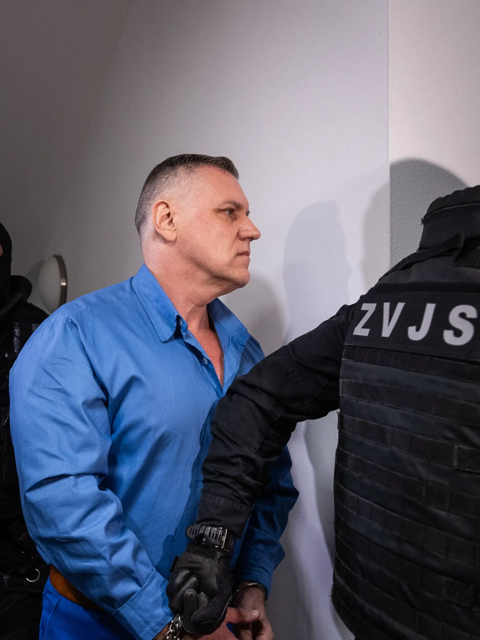 Rozhodovanie o podmienečnom prepustení mafiána Mikuláša Černáka na slobodu na Okresnom súde Trnava v Piešťanoch. Na snímke Mikuláš Černák.