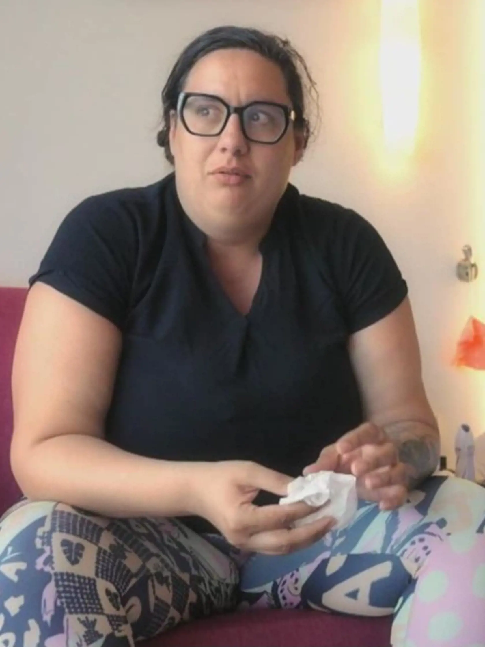 Karina pred a počas premeny.