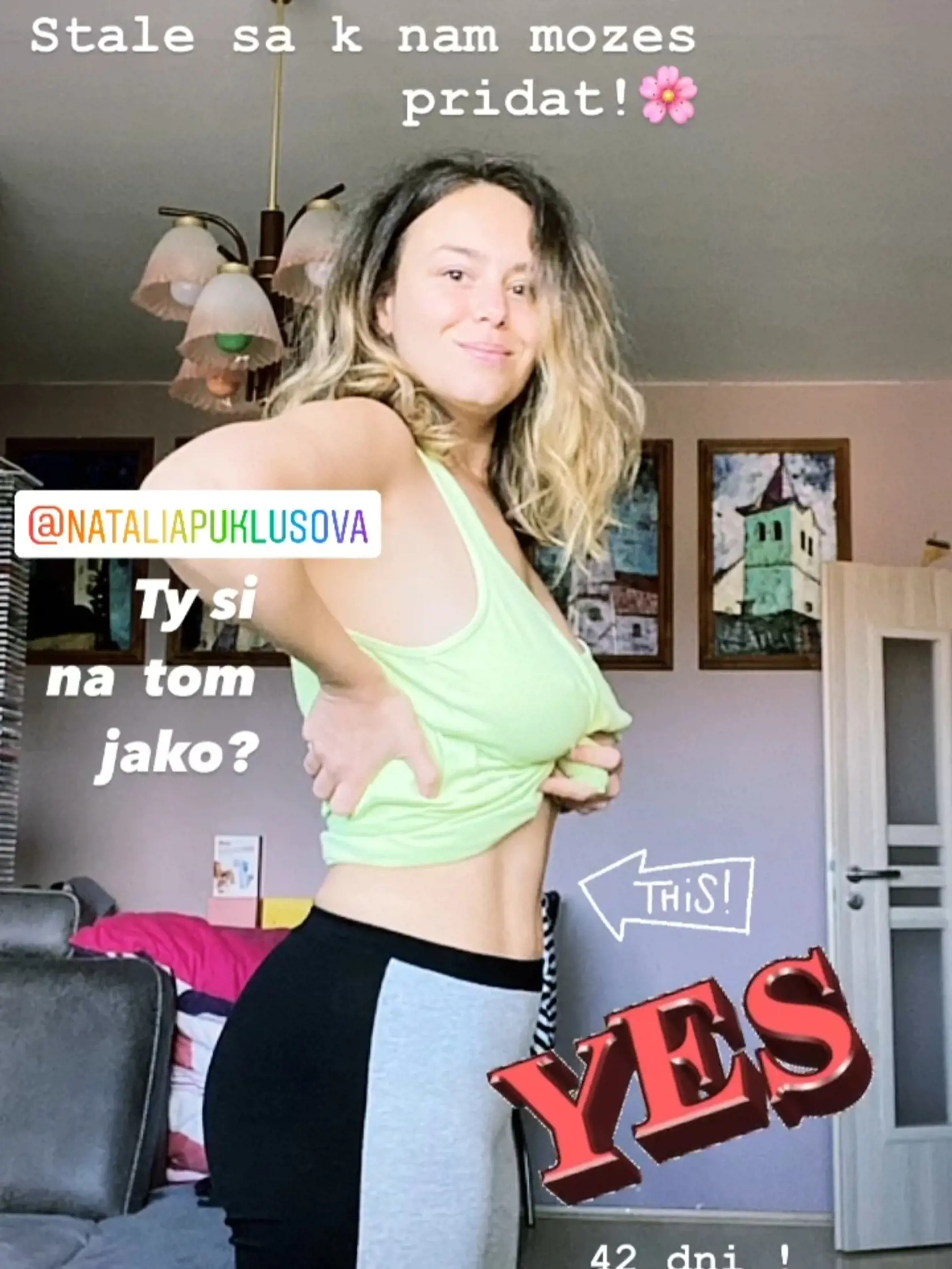 Dominika Kavaschová ukázala vypracované bruško