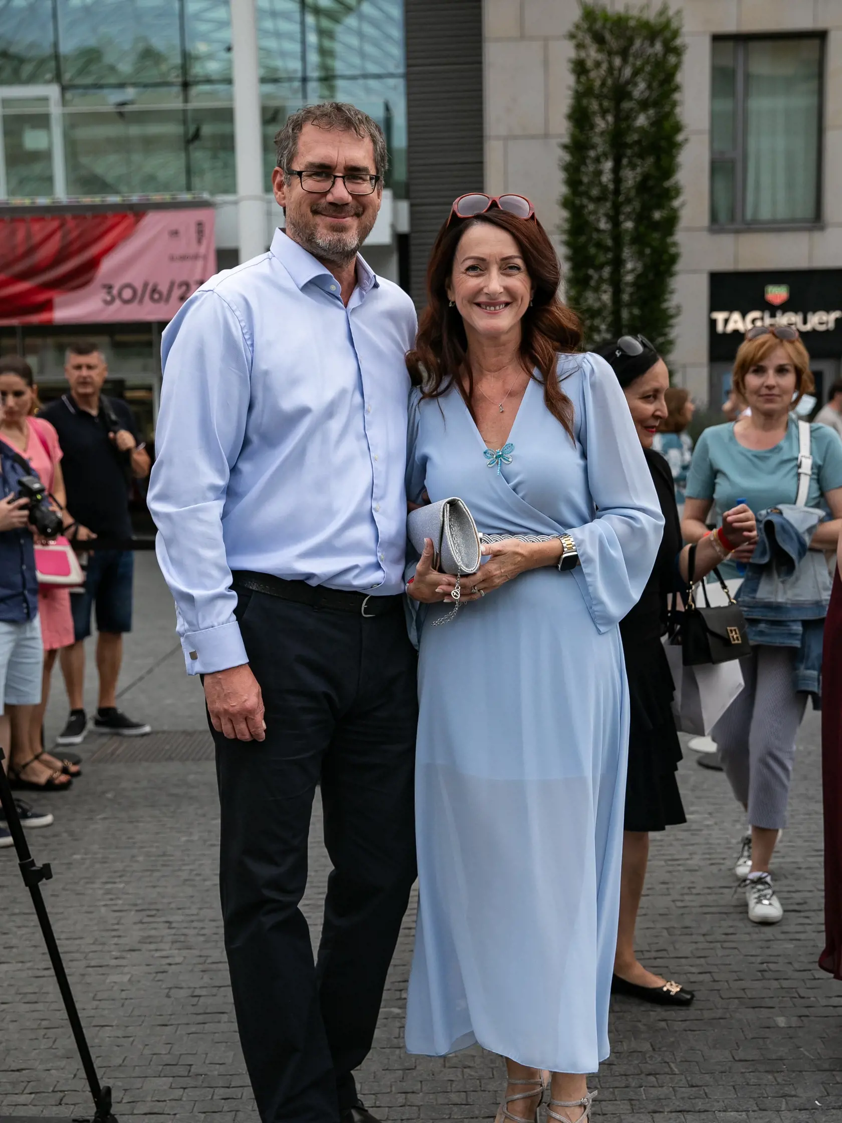 Líderka Demokratov Andrea Letanovská s partnerom.