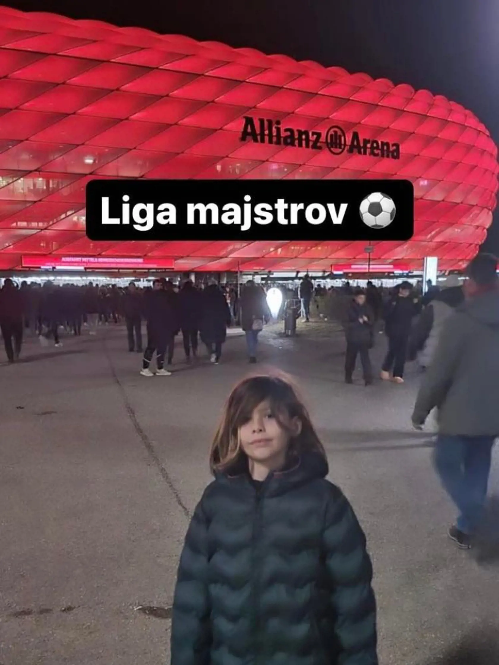 Marianna Ďurianová si užila futbalový zápas Ligy Majstrov v Mníchove.