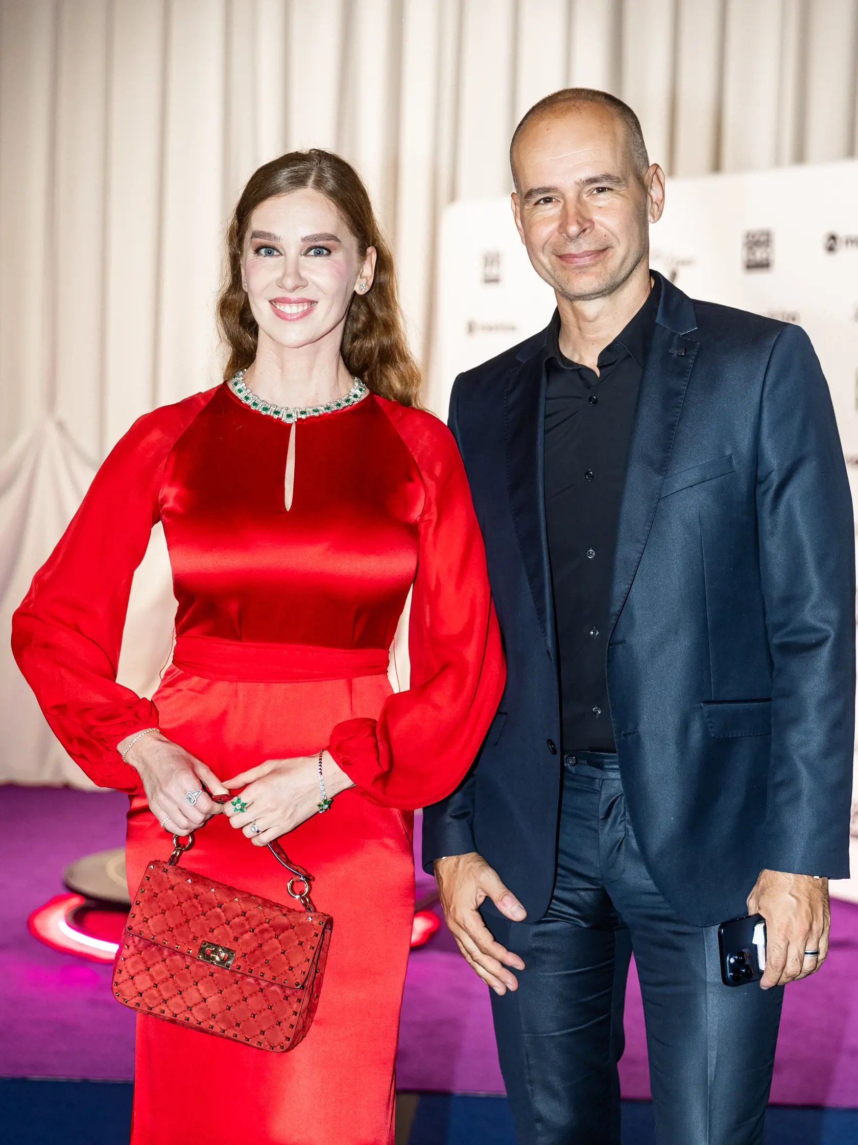 Finále tanečnej súťaže celebrít “LET’S DANCE 2024” v Bratislave. Na snímke Eva Verešová s manželom.