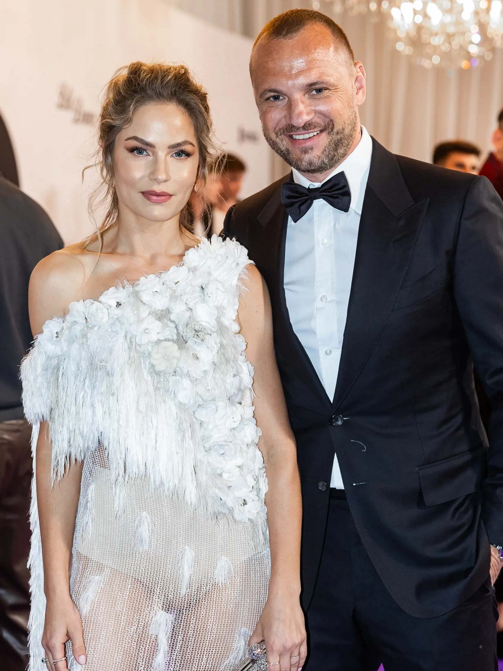 Finále tanečnej súťaže celebrít “LET’S DANCE 2024” v Bratislave. Na snímke Ivana a Marián Gáboríkovci.