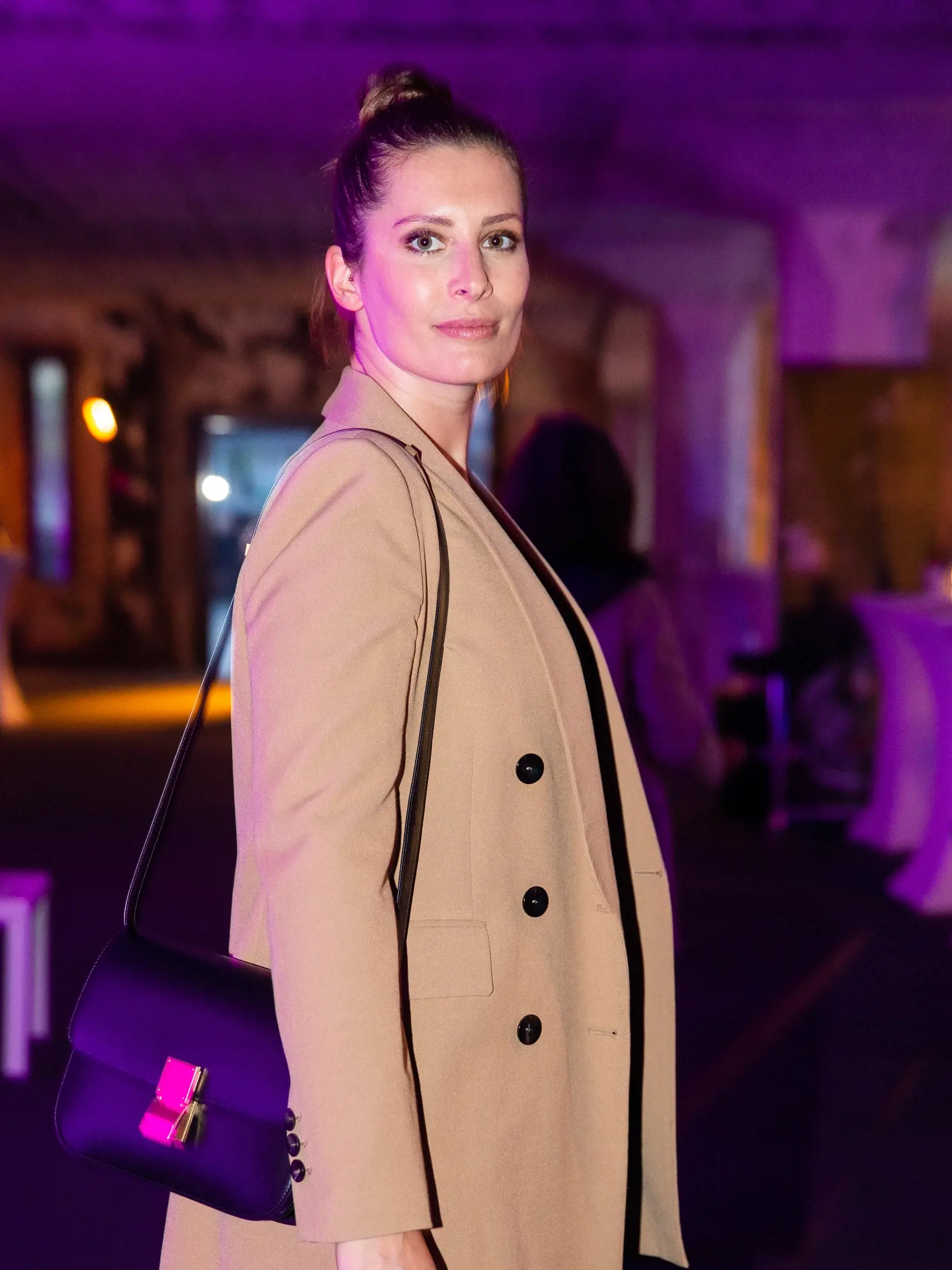 Bývalá misska Barbora Franeková nahodila bežové sako.