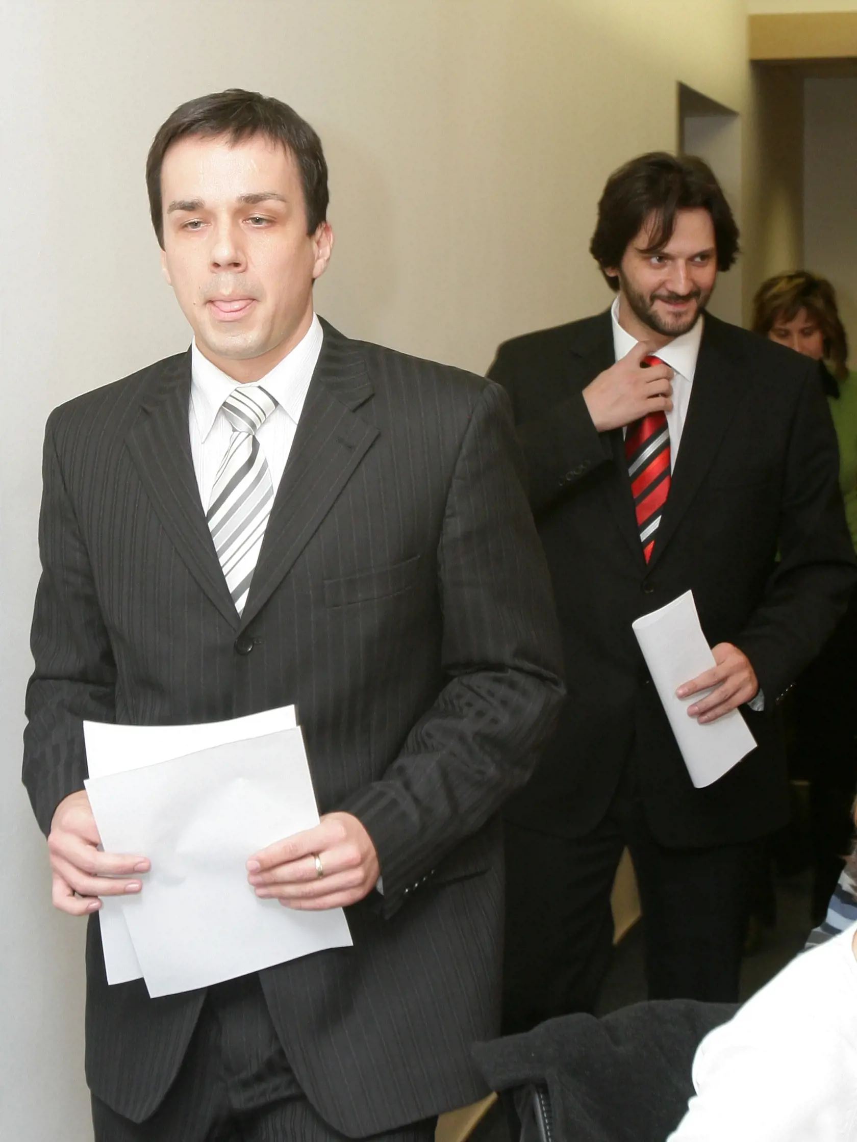 Robert Kaliňák - kauza Daniel Tupý;zadržanie údajných páchateľov;;27.02.2008 Bratislava;foto: Matej Kalina