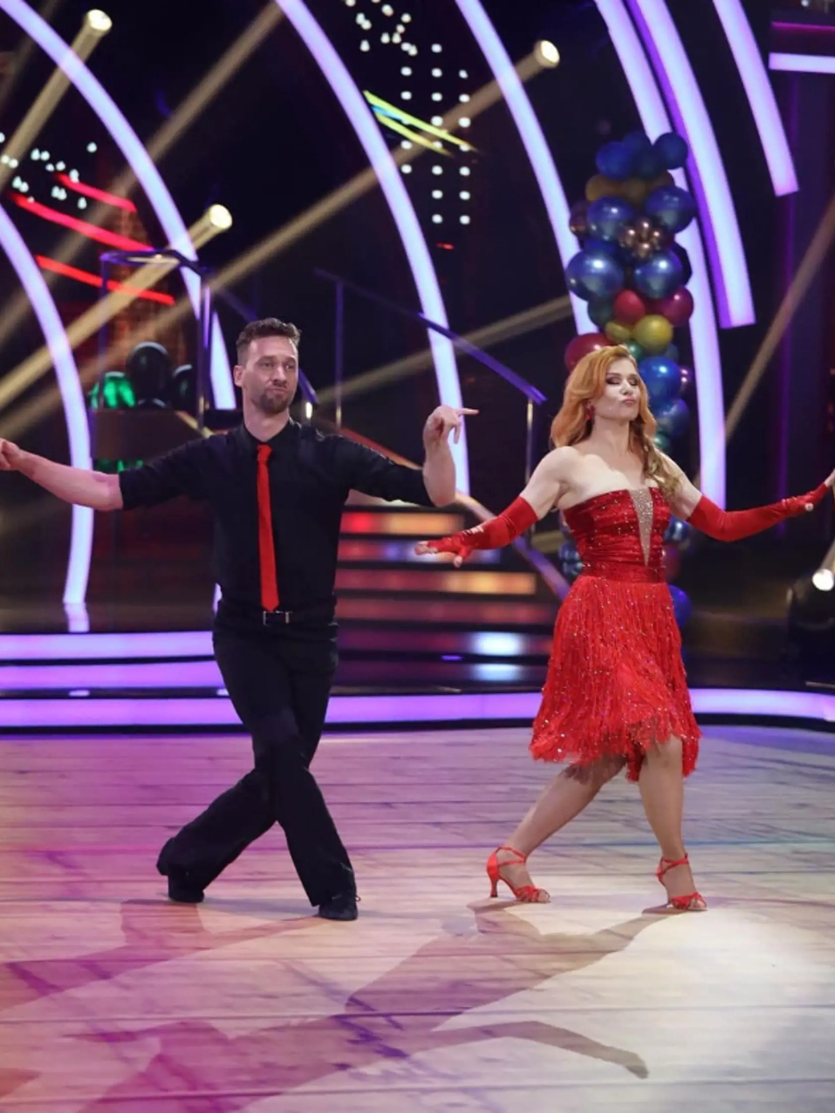 Elena Krajčiová a Fabio Belucci tancovali v 2.kole tancovali Jive.