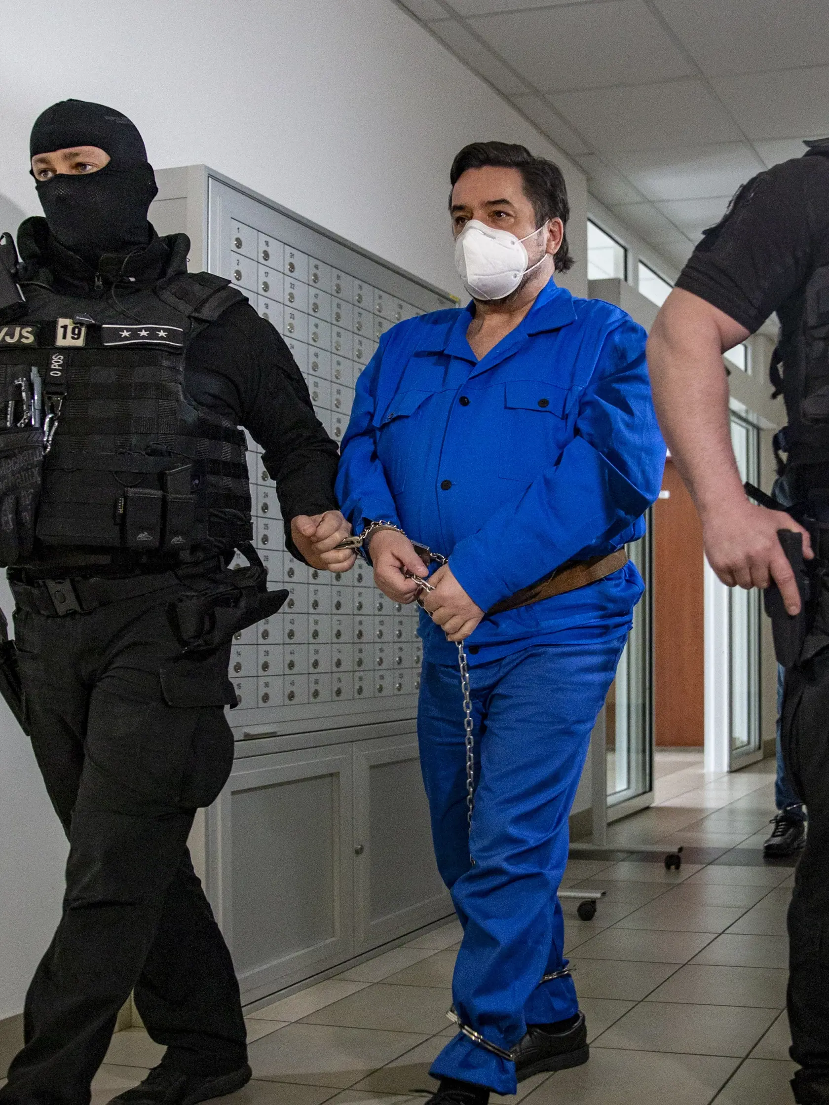 Pojednávanie v prípade vrážd Jána Kuciaka a Martiny Kušnírovej na Špecializovanom trestnom súde v Pezinku. Na snímke je Marián Kočner. 
