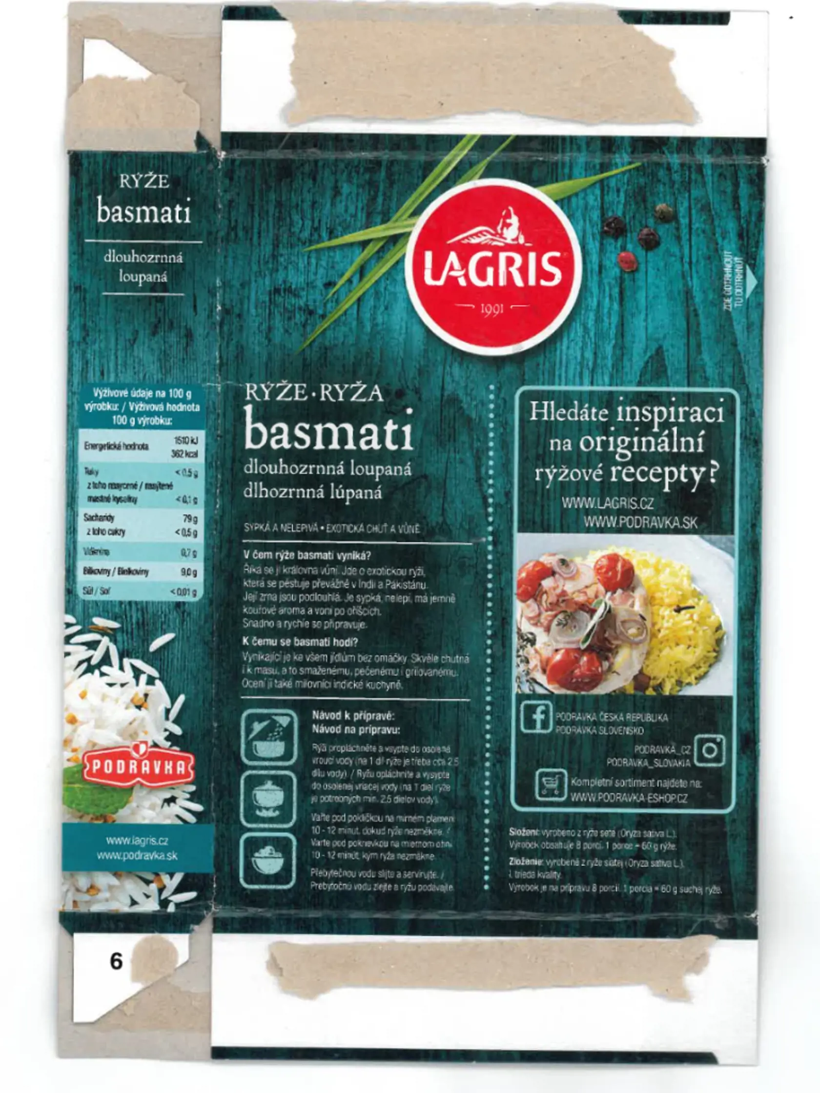 Nevyhovujúci výrobok Lagris Ryža basmati dlhozrnná lúpaná