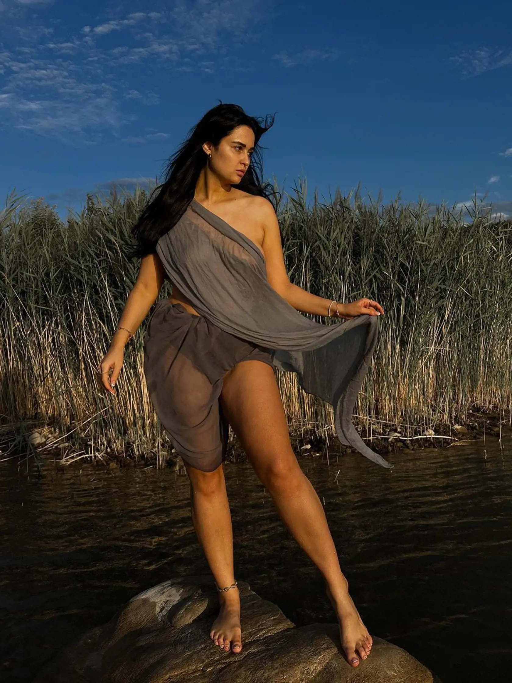 Influencerka Ema Fajnorová ako modelka.