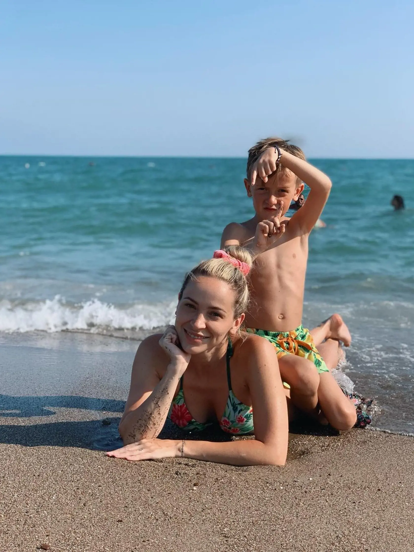 Dominika Mirgová so synom Petrom.