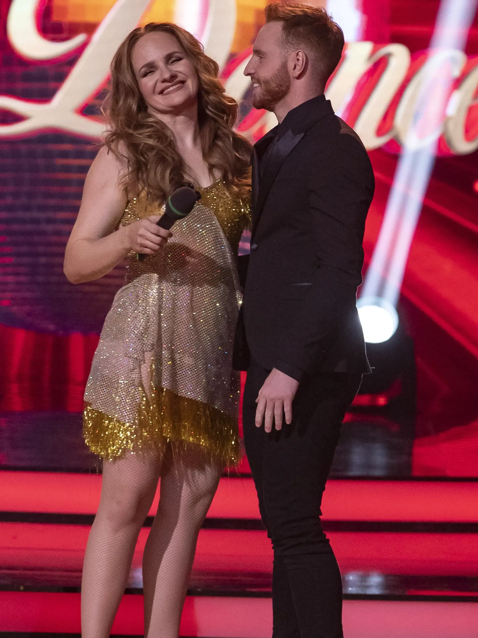 Rok 2022: Finále tanečnej televíznej šou Let’s Dance v bratislavskej Inchebe. Na snímke je Zuzana Šebová a Vilém Šír.
