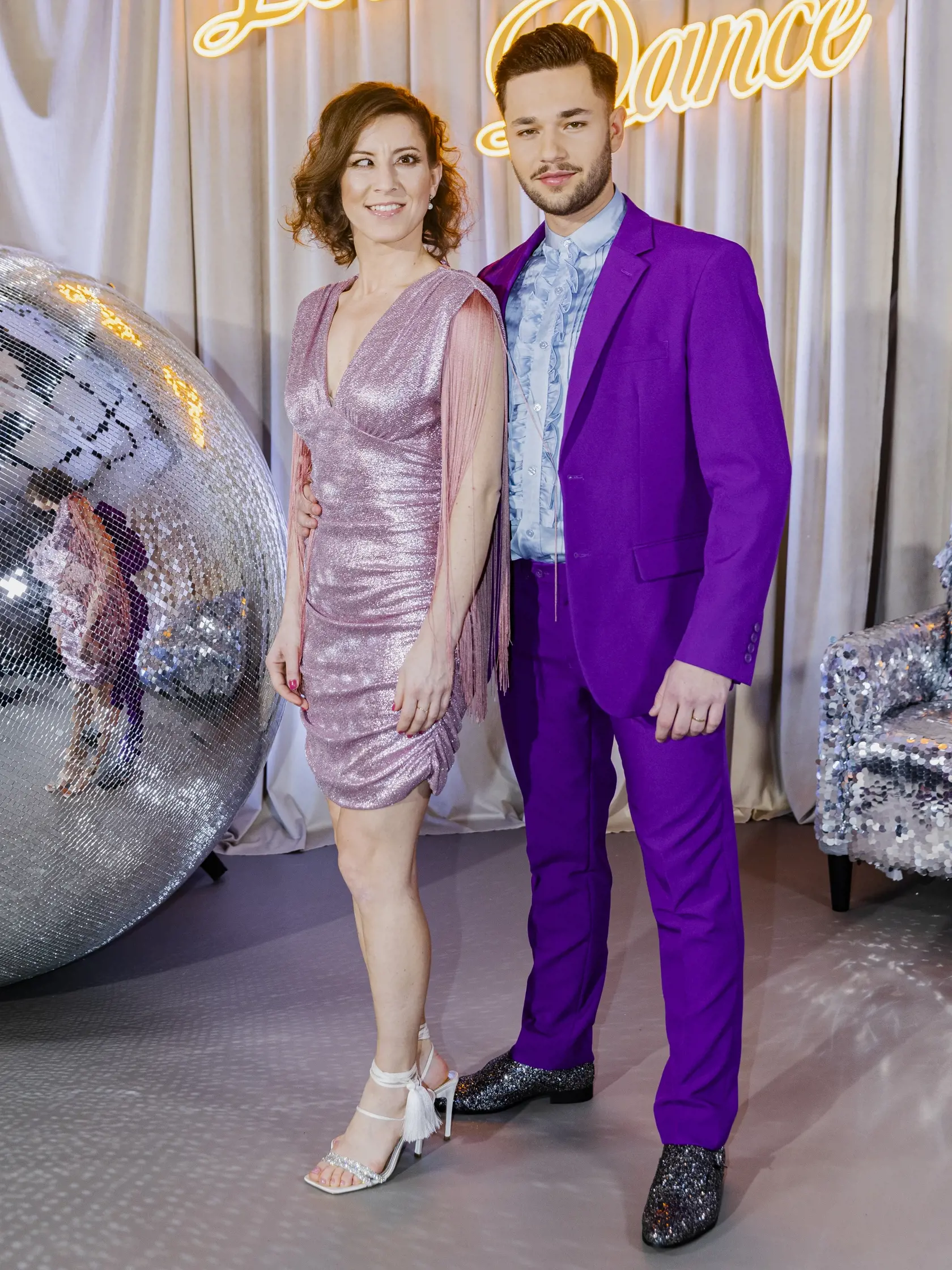 Na snímke Henrieta Farkašová a Marek Klič počas predstavenia poroty a tanečných párov súťaže TV Markíza Let´s Dance 2023.
