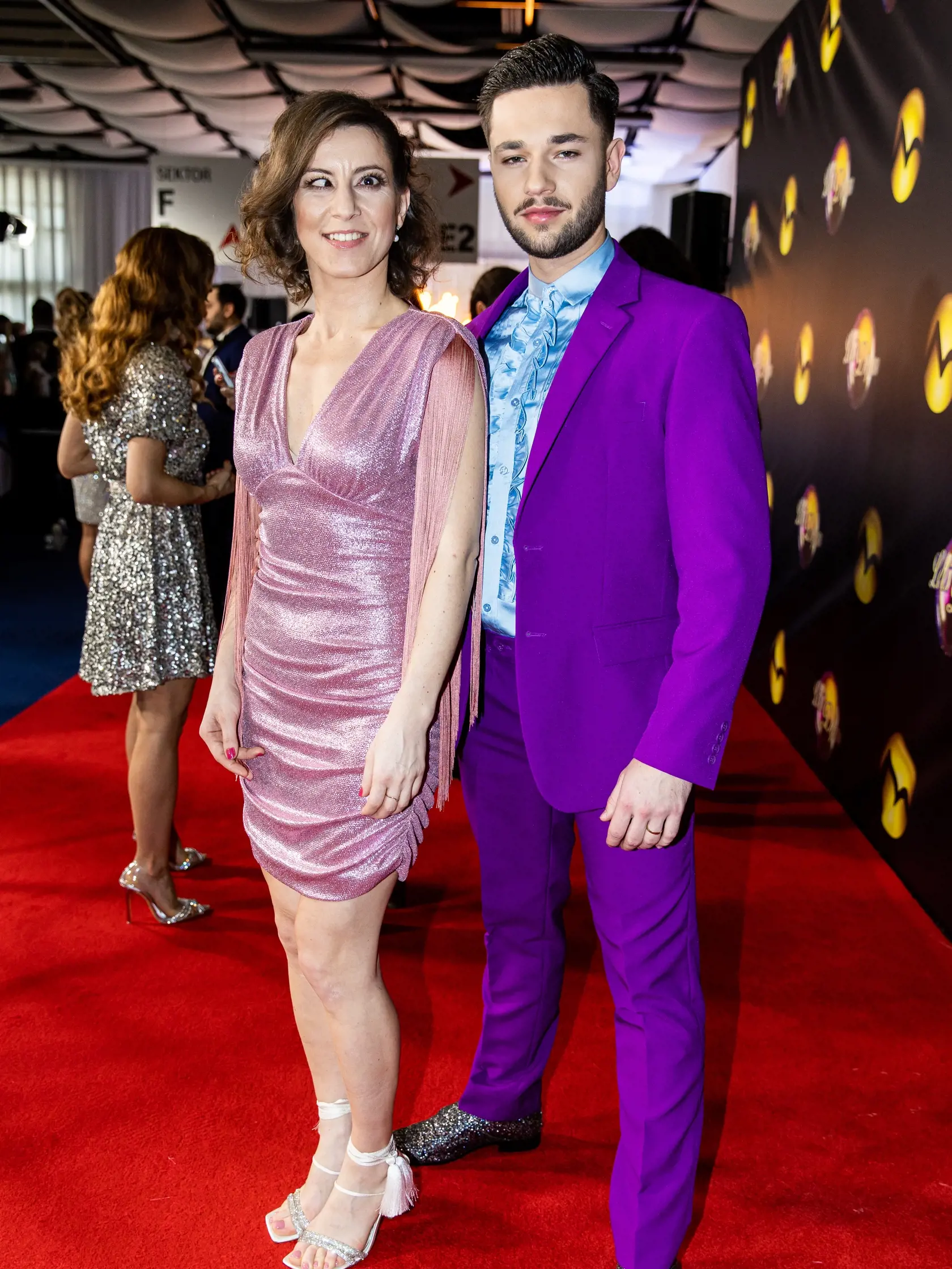 Predstavenie párov tanečnej šou "Let's Dance 2023" v Bratislave. Na snímke Henrieta Farkašová a Marek Klič.