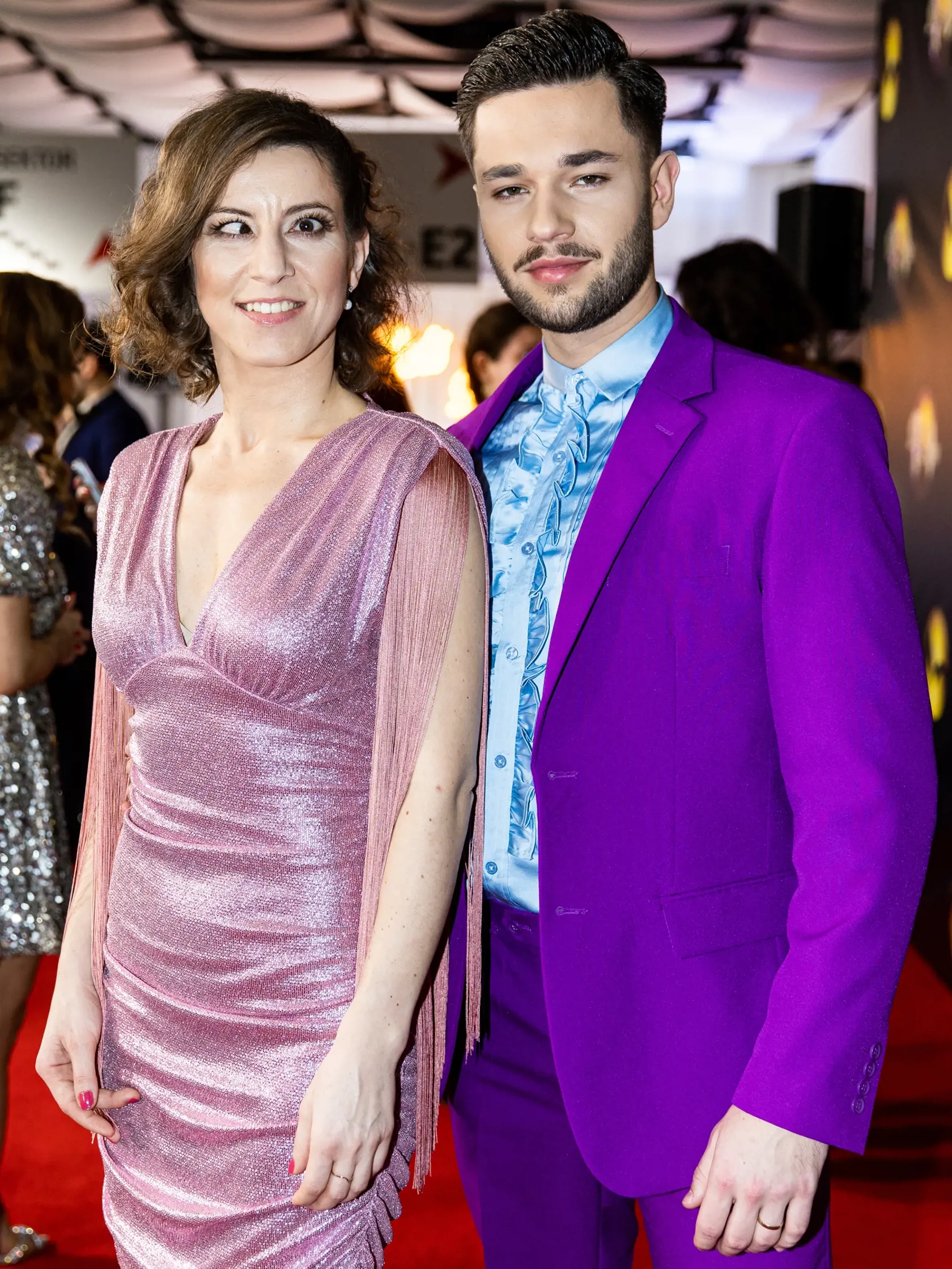 Predstavenie párov tanečnej šou "Let's Dance 2023" v Bratislave. Na snímke Henrieta Farkašová a Marek Klič.