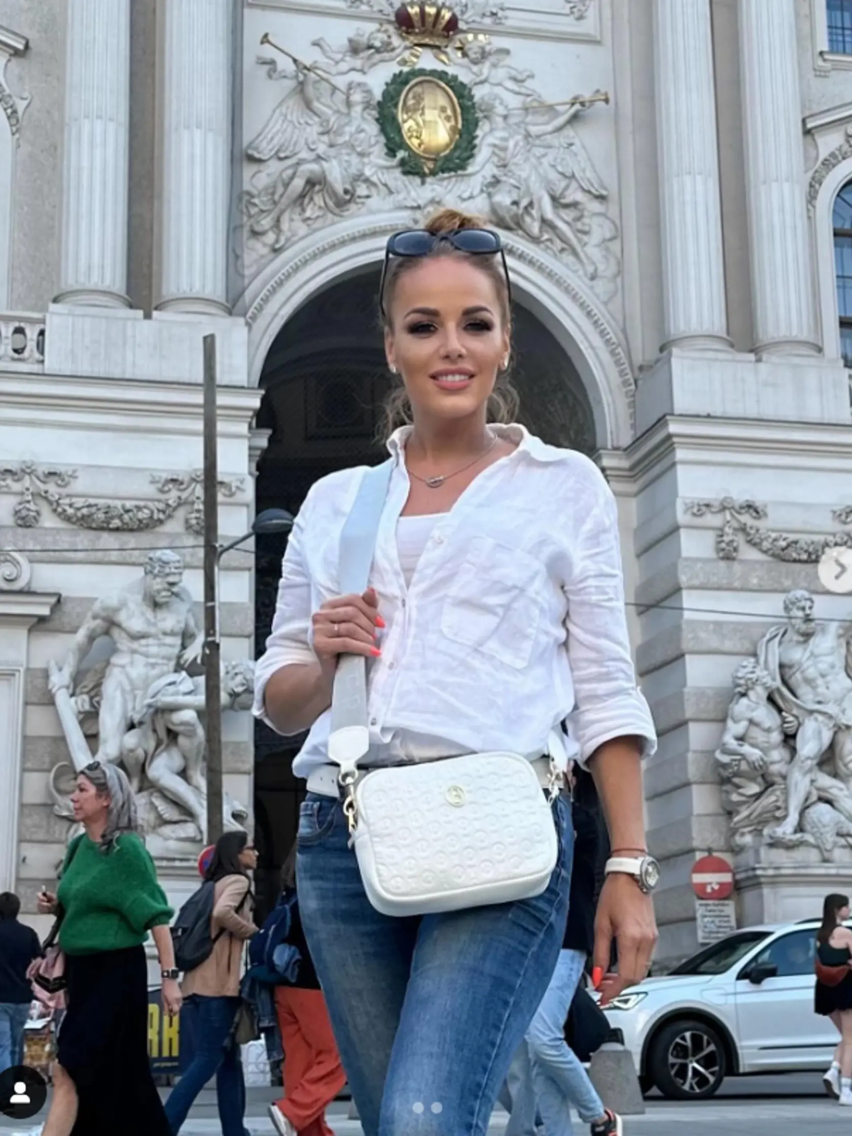 Karin Haydu je štýlová aj v obyčajom oblečení. 