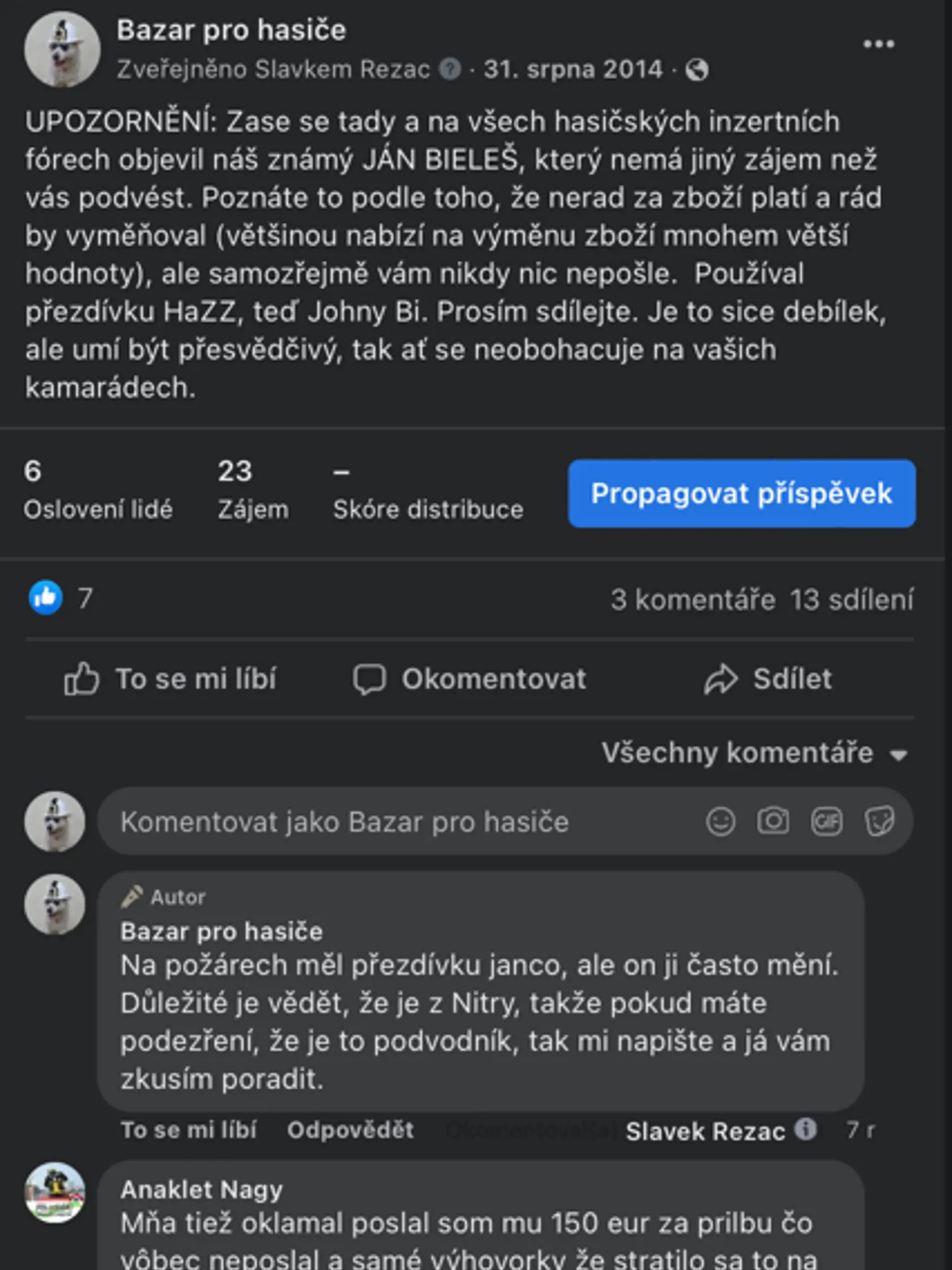 Podvodník?