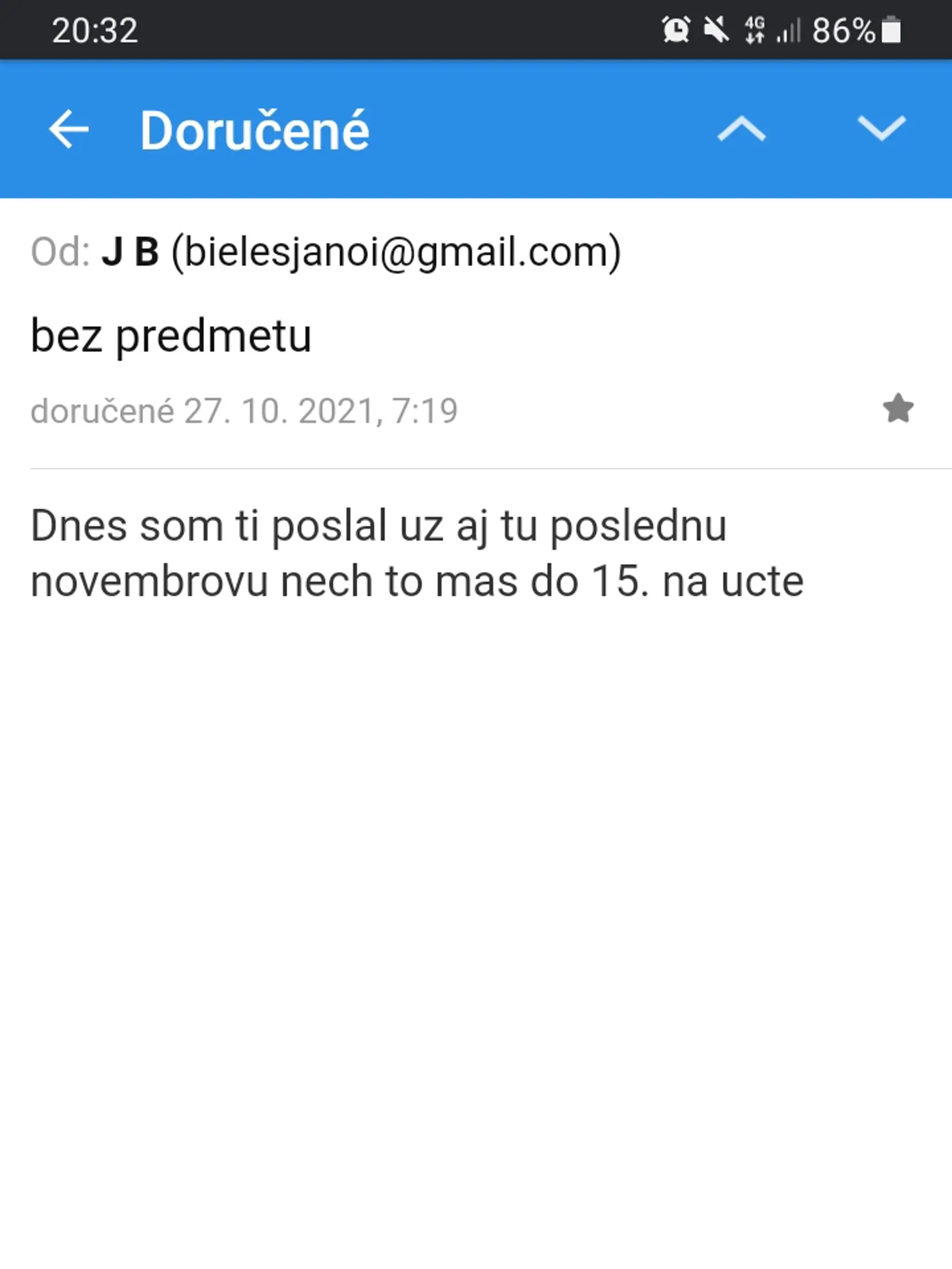 Tvrdil, že peniaze na účet poslal, nebola to však pravda