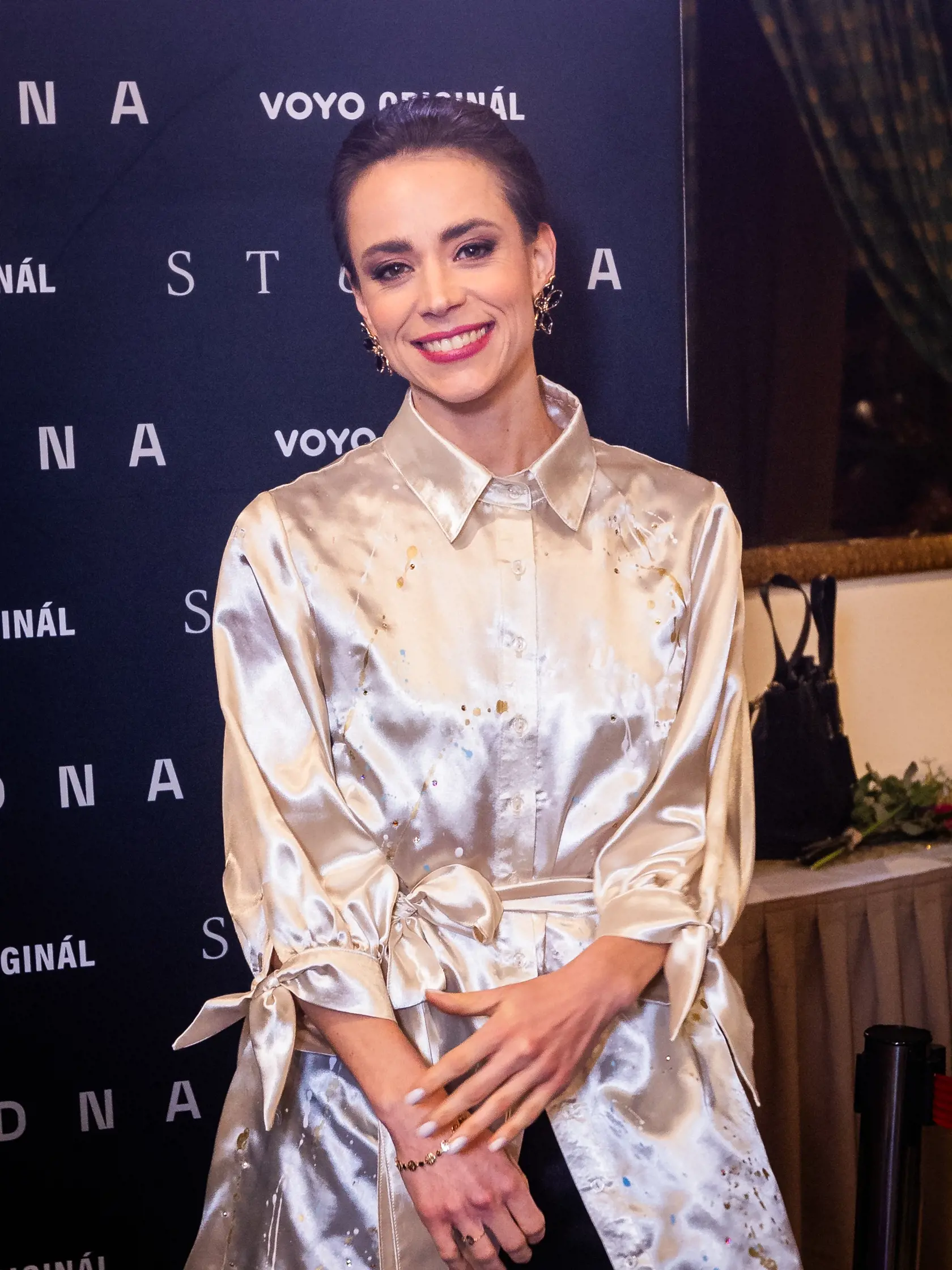 Novinárska premiéra seriálu Studňa. Na snímke herečka Gabriela Marcinková.