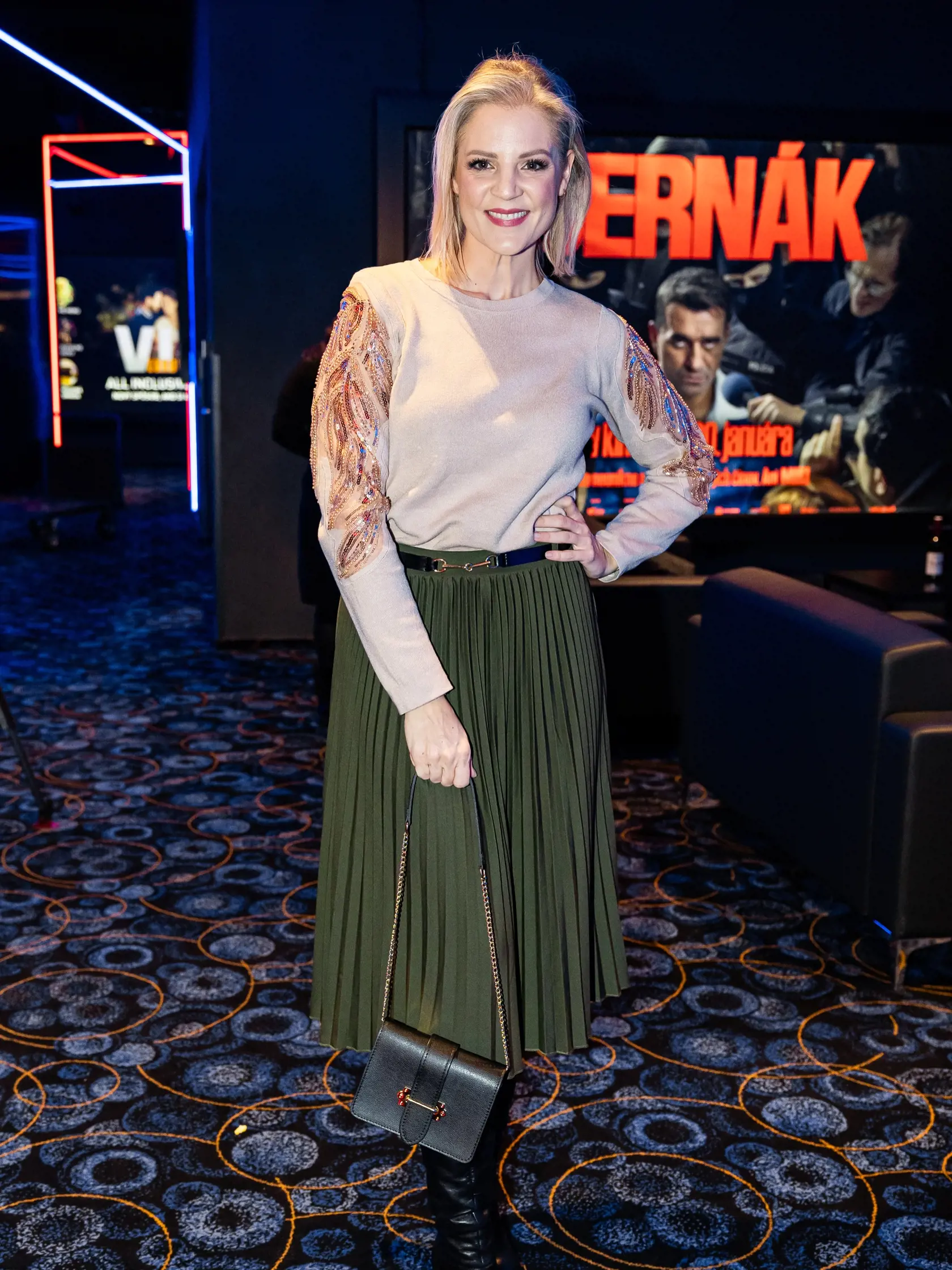 Premiéra druhého dielu filmu “ČERNÁK” v Bratislave. Na snímke  Barbora Chlebcová.