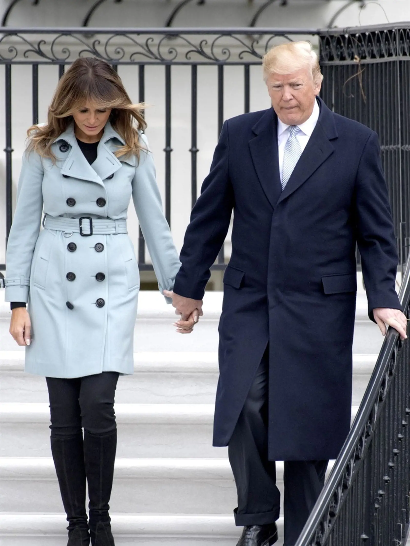 Melania Trump je kráľovná zimných kabátov.