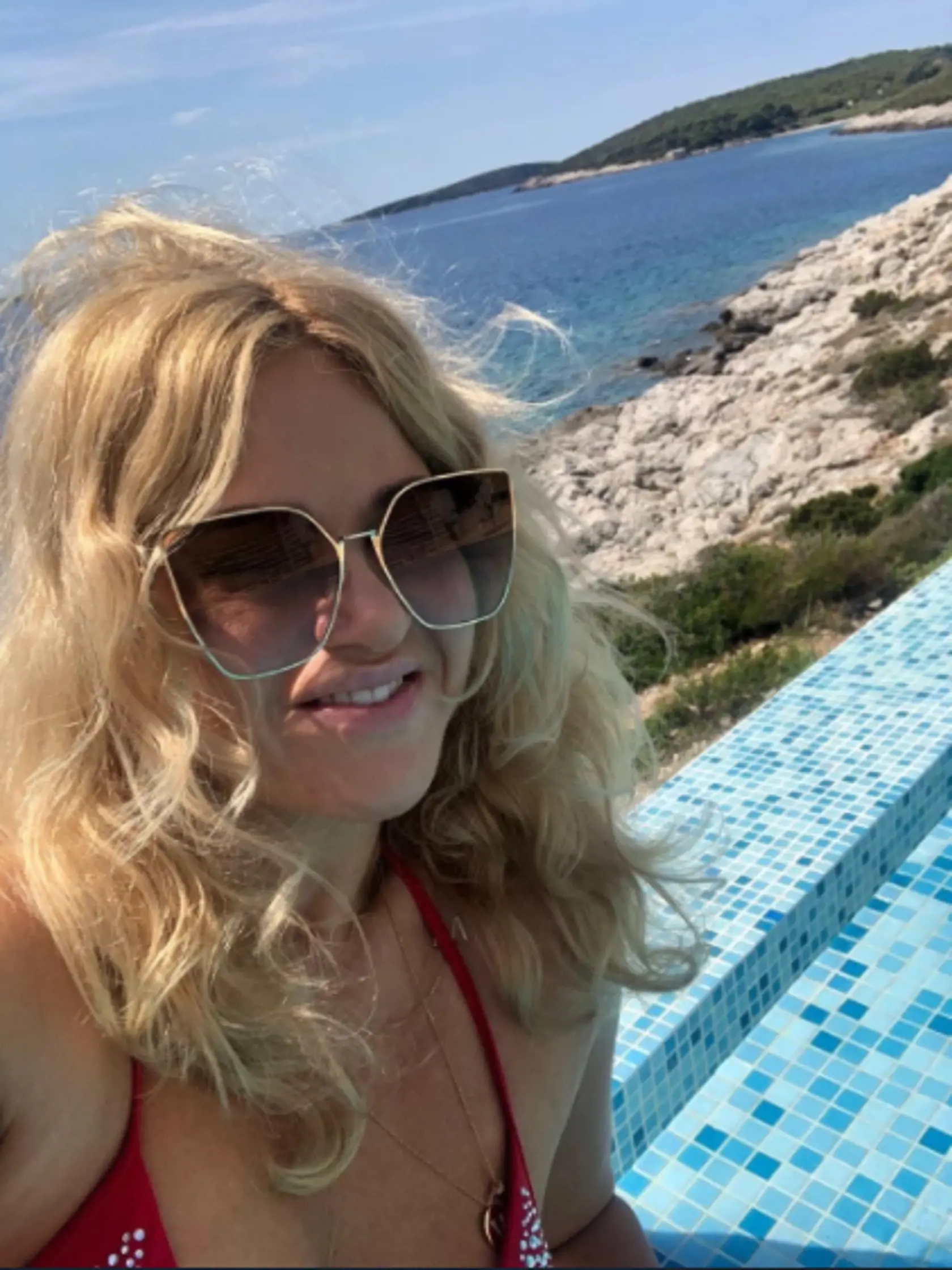 Monika Babišová v Chorvátsku.