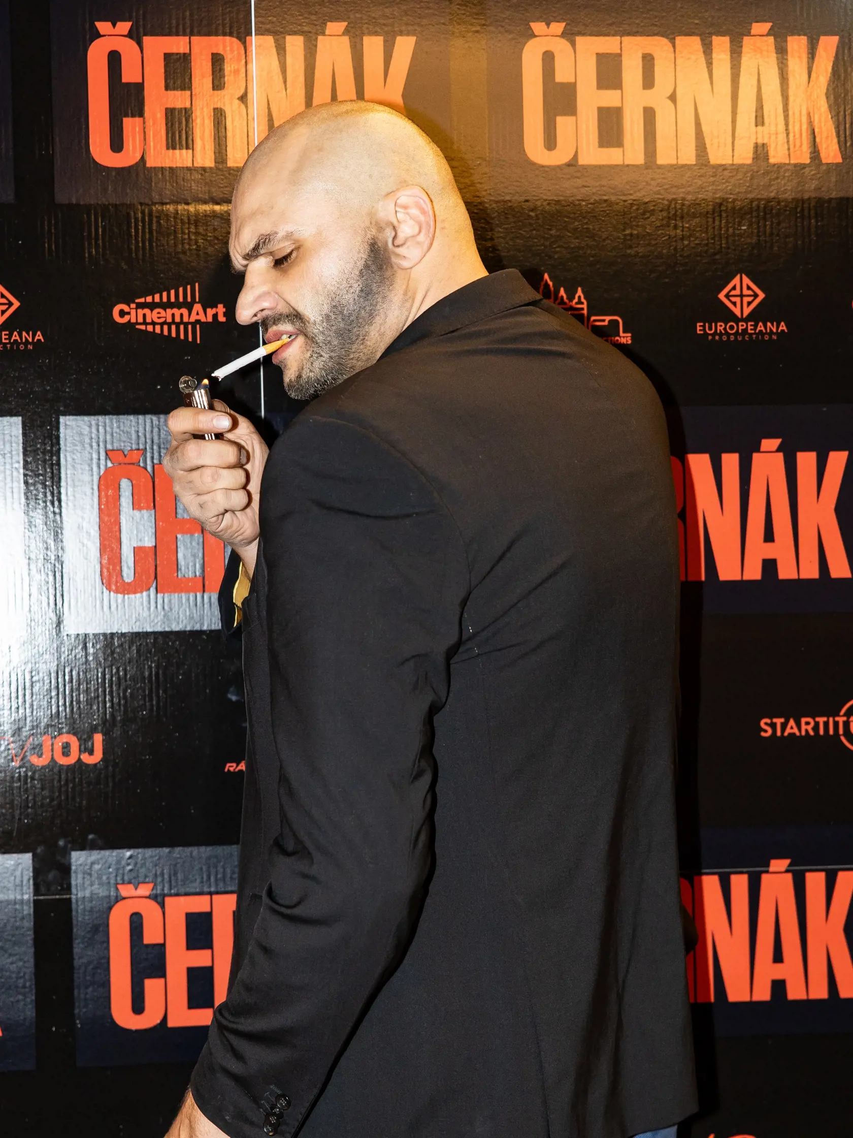 Premiéra filmu “ČERNÁK”. Na snímke je Marek "Fučo" Fučík.