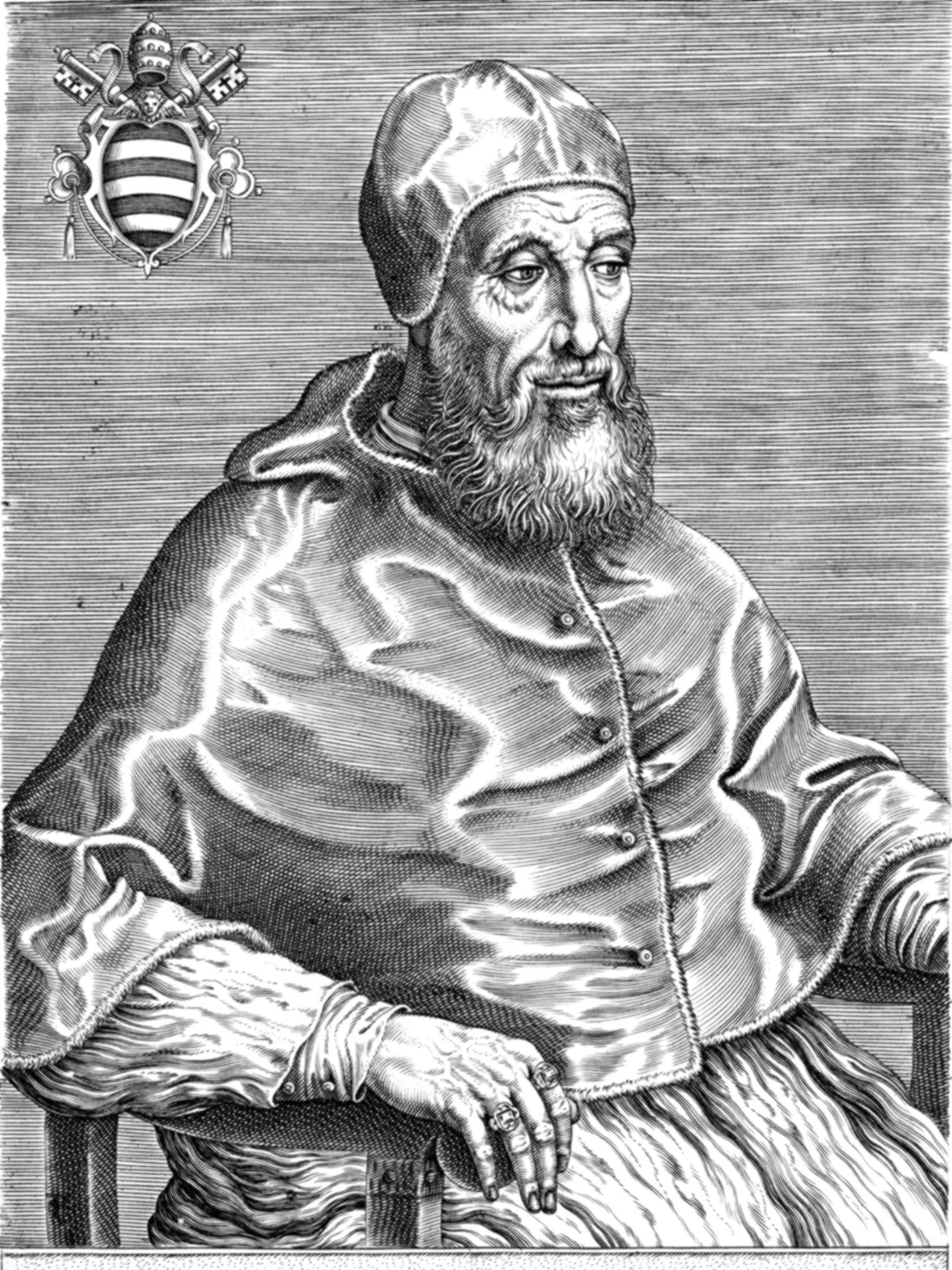 Pápež Pavol IV. bol zvolený v roku 1555 a je známy predovšetkým vďaka svojim hrozným činom antisemitizmu. V Ríme vytvoril židovské geto, v ktorom boli Židia nútení nosiť výrazné žlté klobúky. Za jeho vlády boli zničené aj niektoré rímske synagógy.