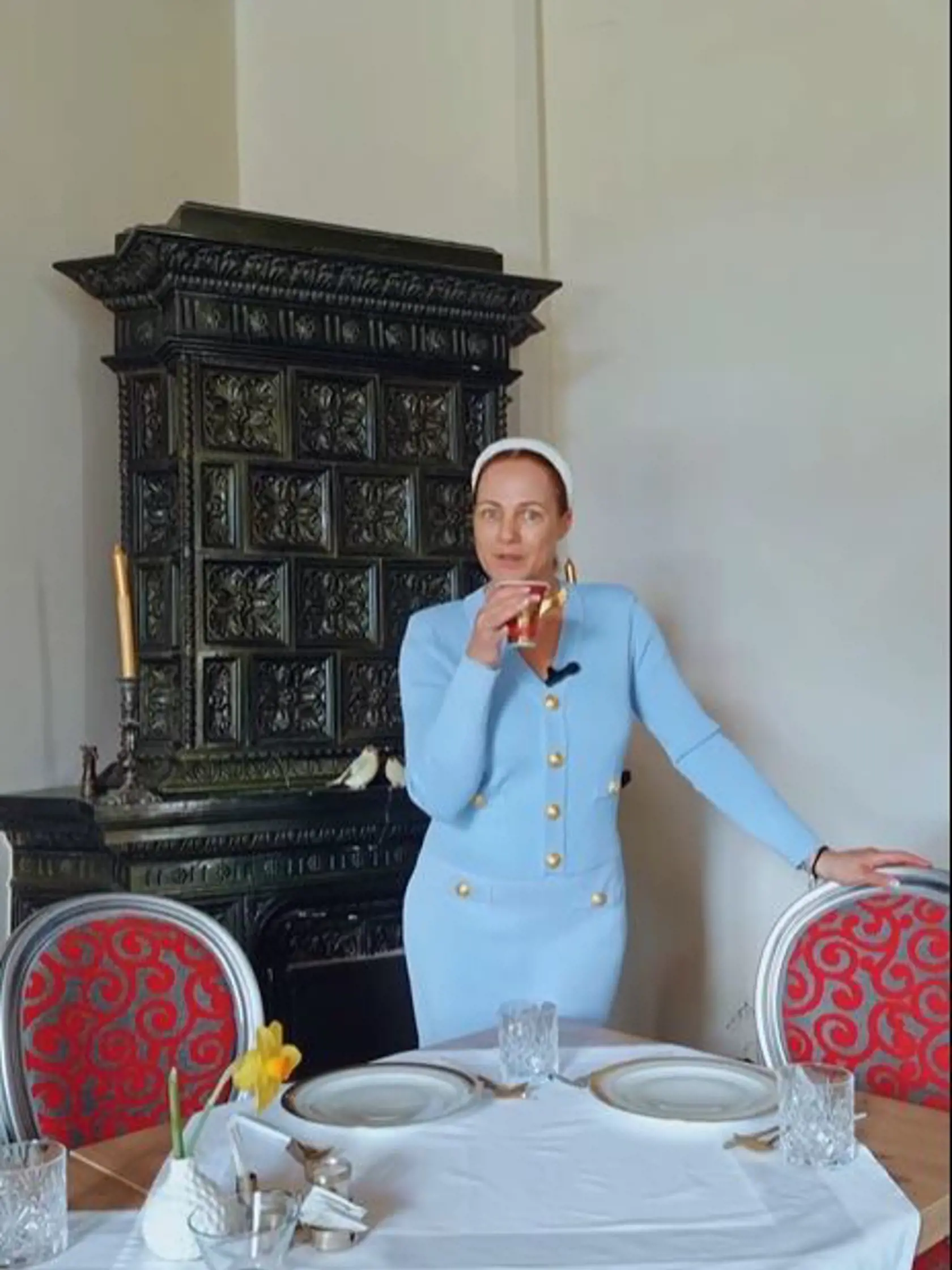 Adriana Poláková vo svojom kaštieli.