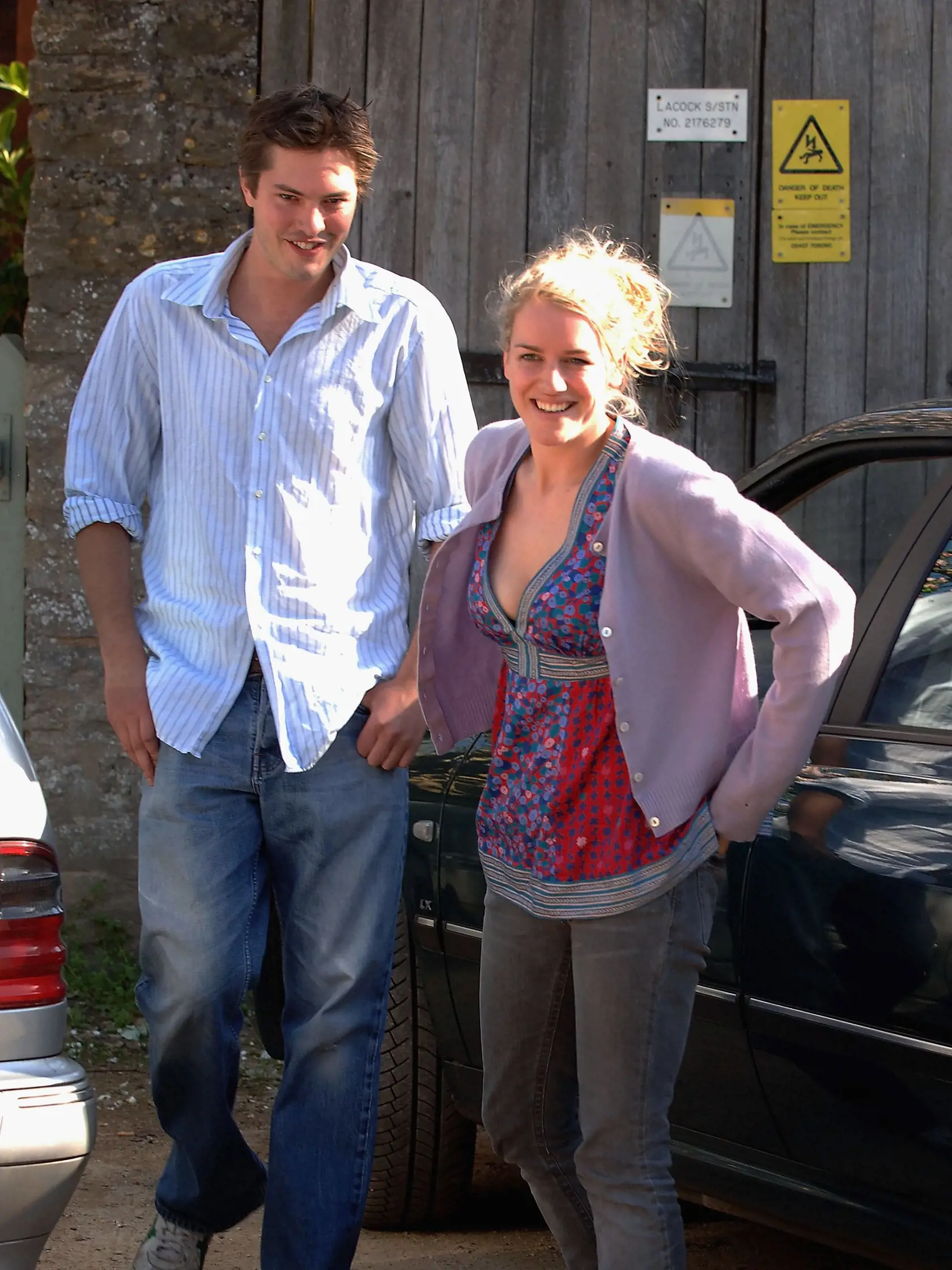 Laura Parker Bowles a Harry Lopes pred svadbou.