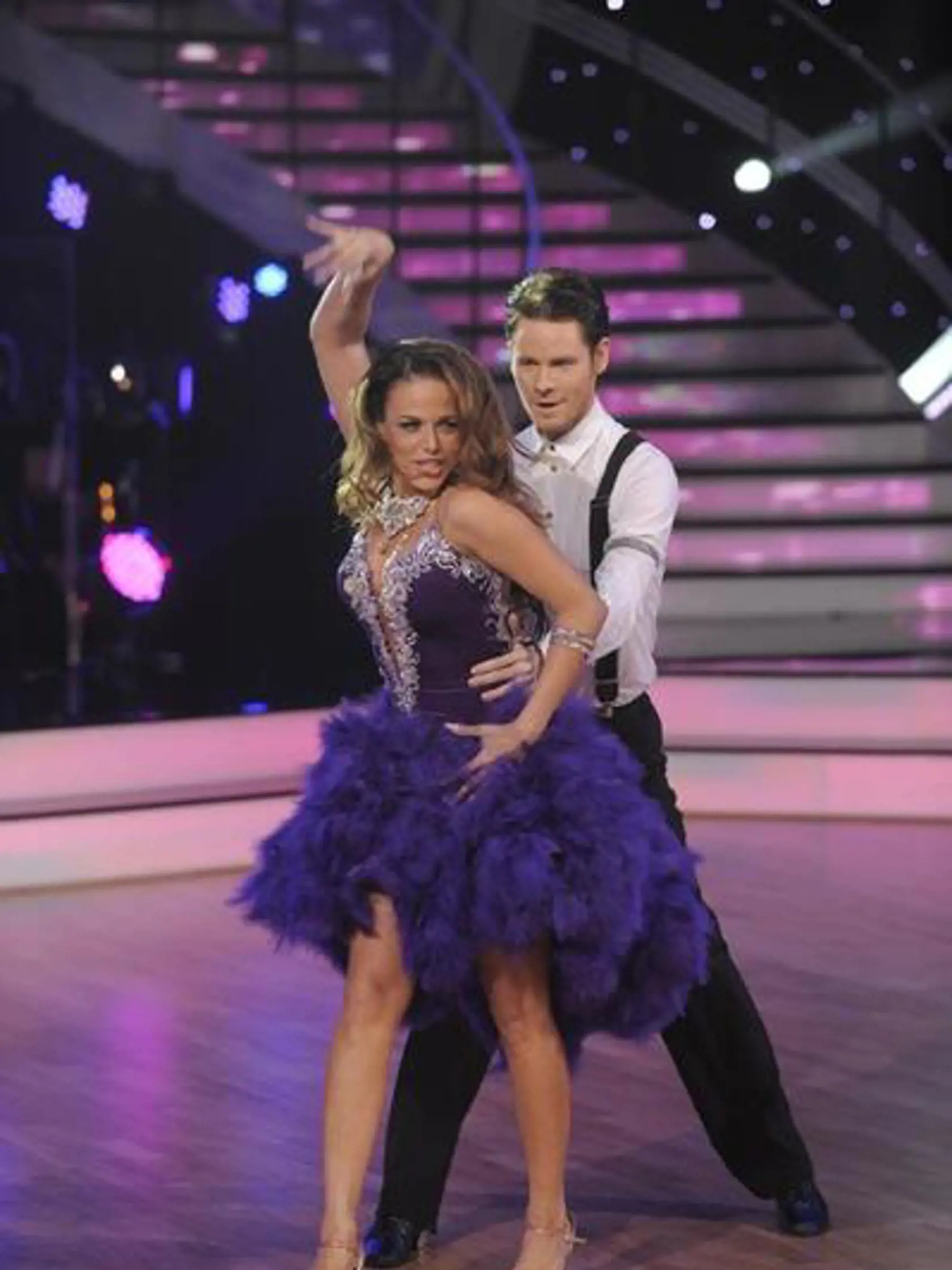 Karin Haydu s Tomášom Antálkom: Fialové šaty mali premiéru v Let‘s Dance.