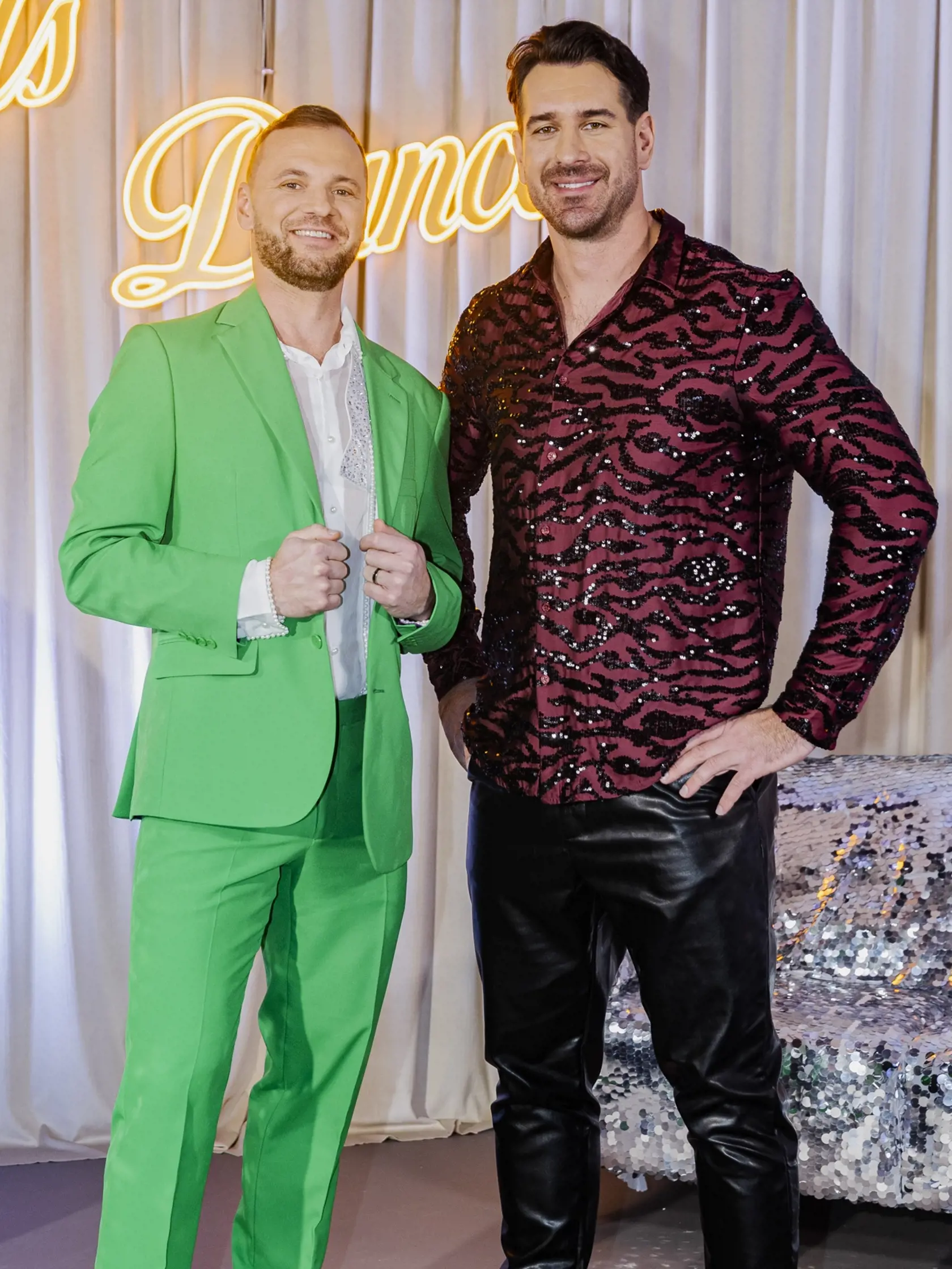 Na snímke Marián Gáborík a Boris Valábik počas predstavenia poroty a tanečných párov súťaže TV Markíza Let´s Dance 2023.