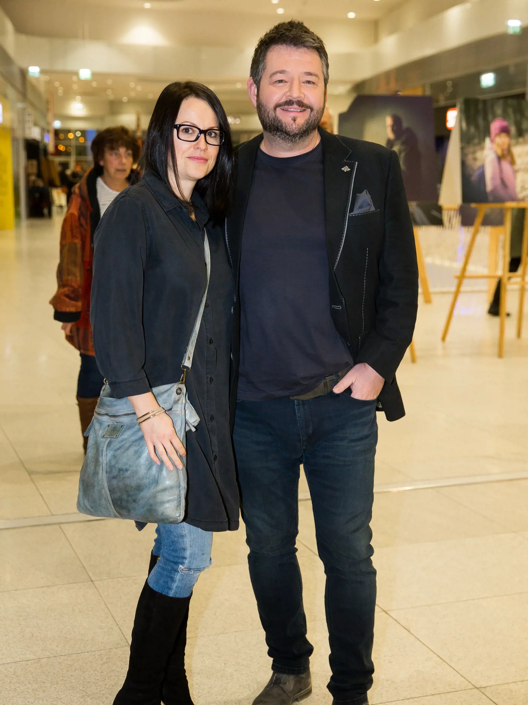 Premiéra slovenského mysteriózneho trileru "Trhlina" v jednom z bratislavských kín. Na snímke Michal Hudák.