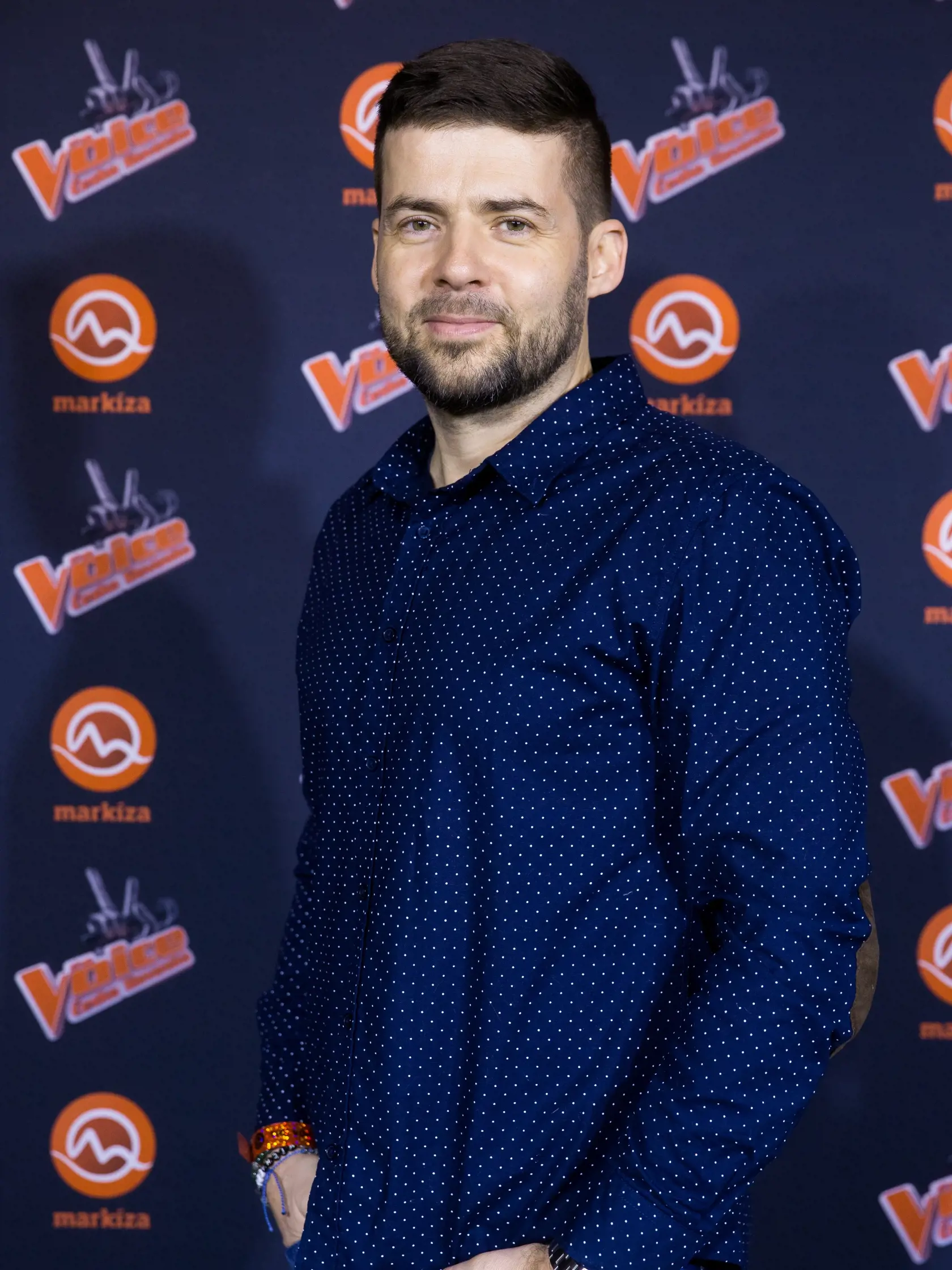 Párty televízie Markíza k predstaveniu novej hudobnej show "The Voice" v Bratislave. Na snímke Peter Novák alias Šarkan.