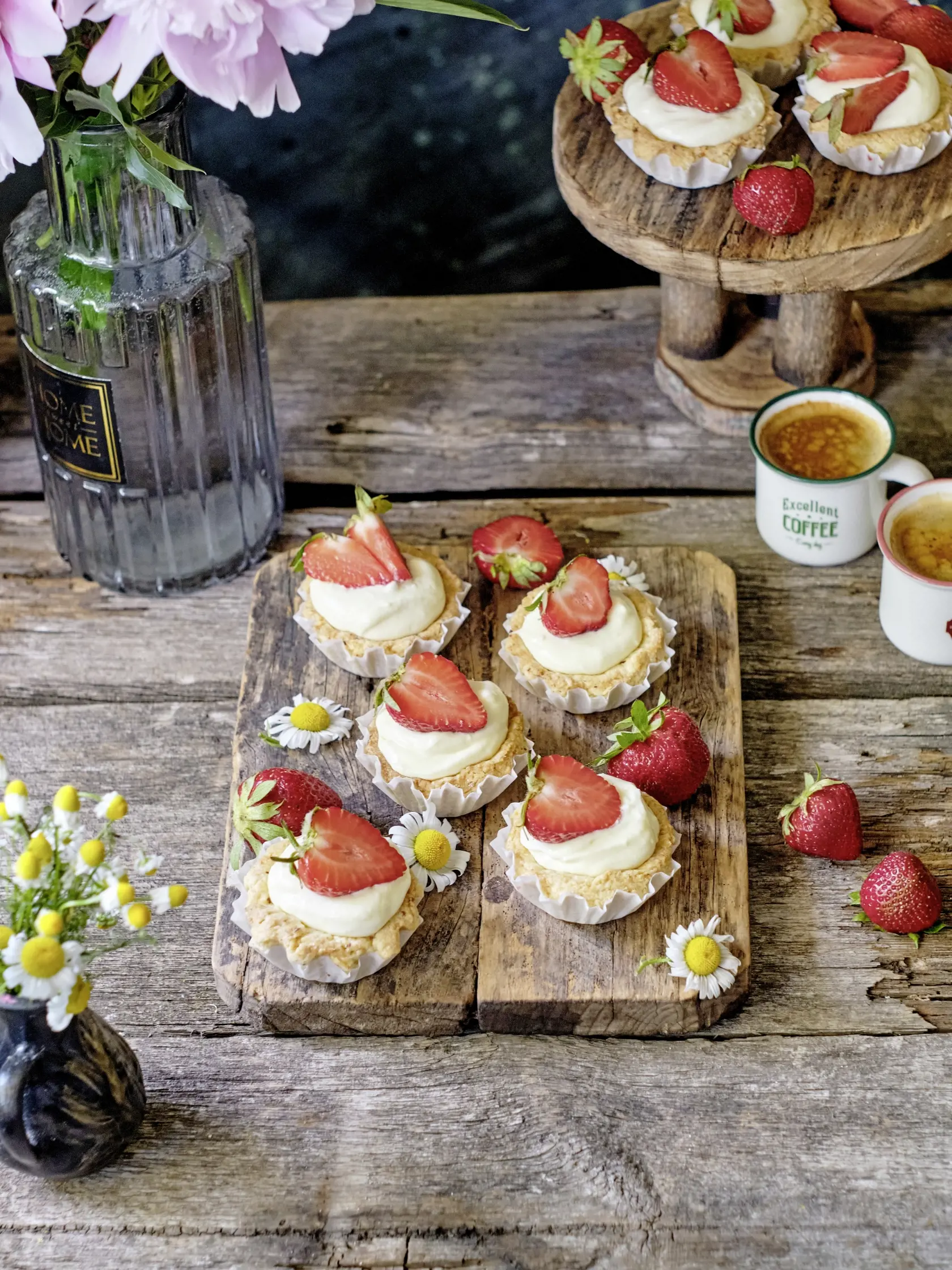 Jahodové tartaletky s mascarpone