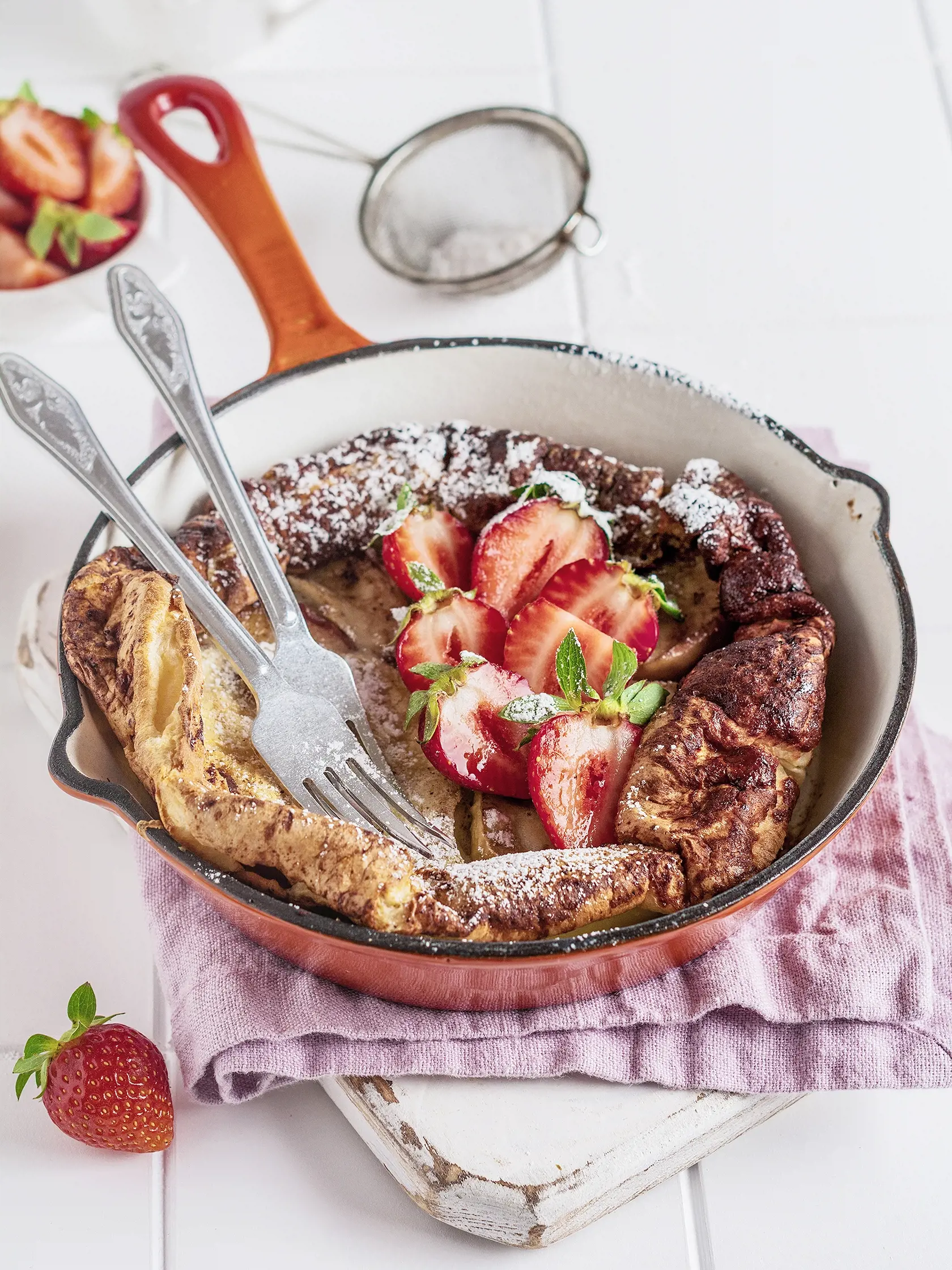 Dutch baby s jablkami