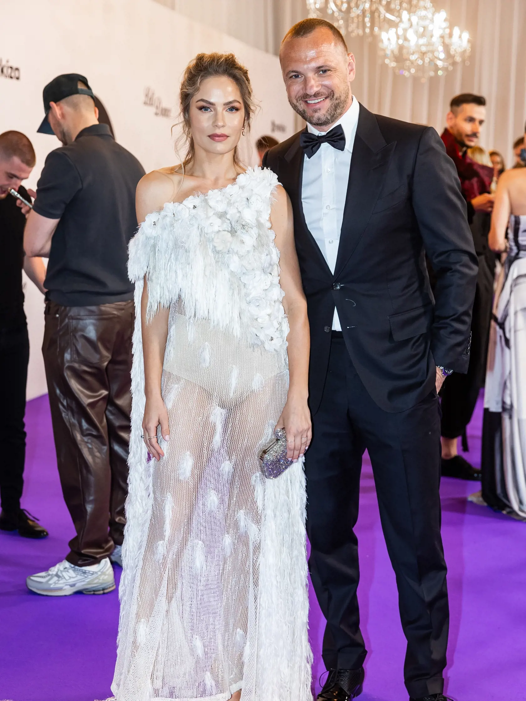 Finále tanečnej súťaže celebrít “LET’S DANCE 2024” v Bratislave. Na snímke Ivana a Marián Gáboríkovci.