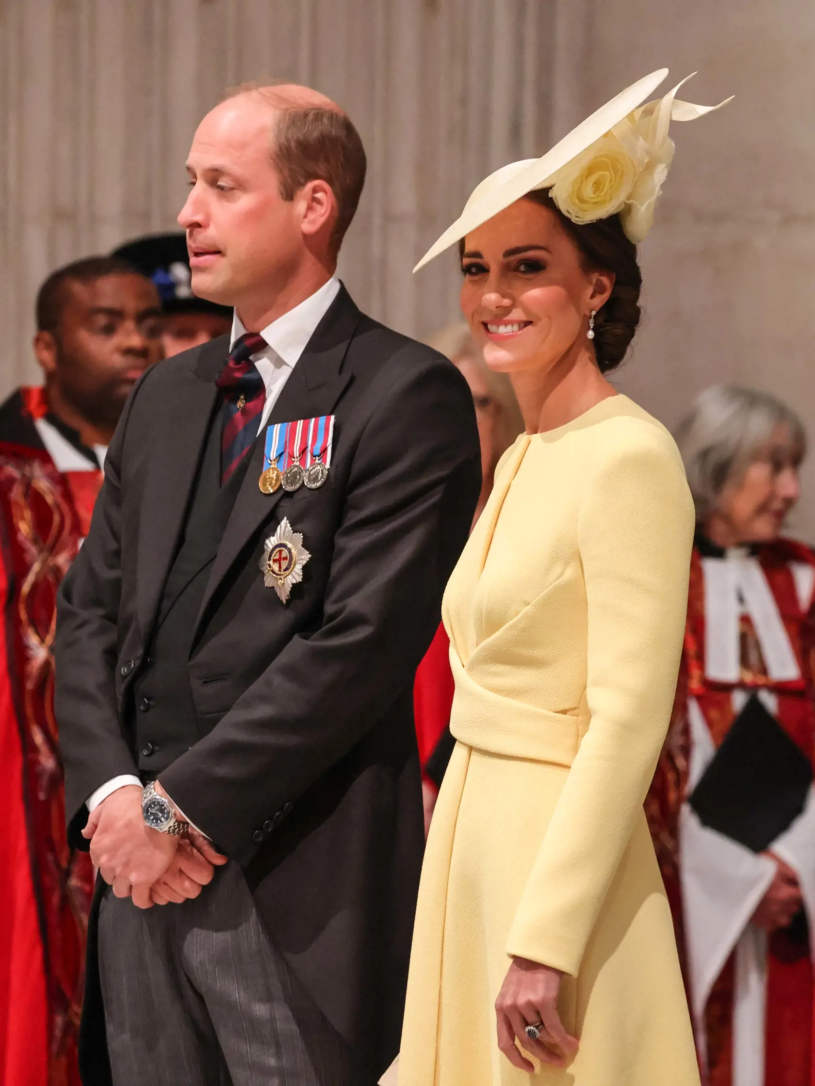 Princ William a vojvodkyňa Kate na tradičnej bohoslužbe v Katedrále sv. Pavla.