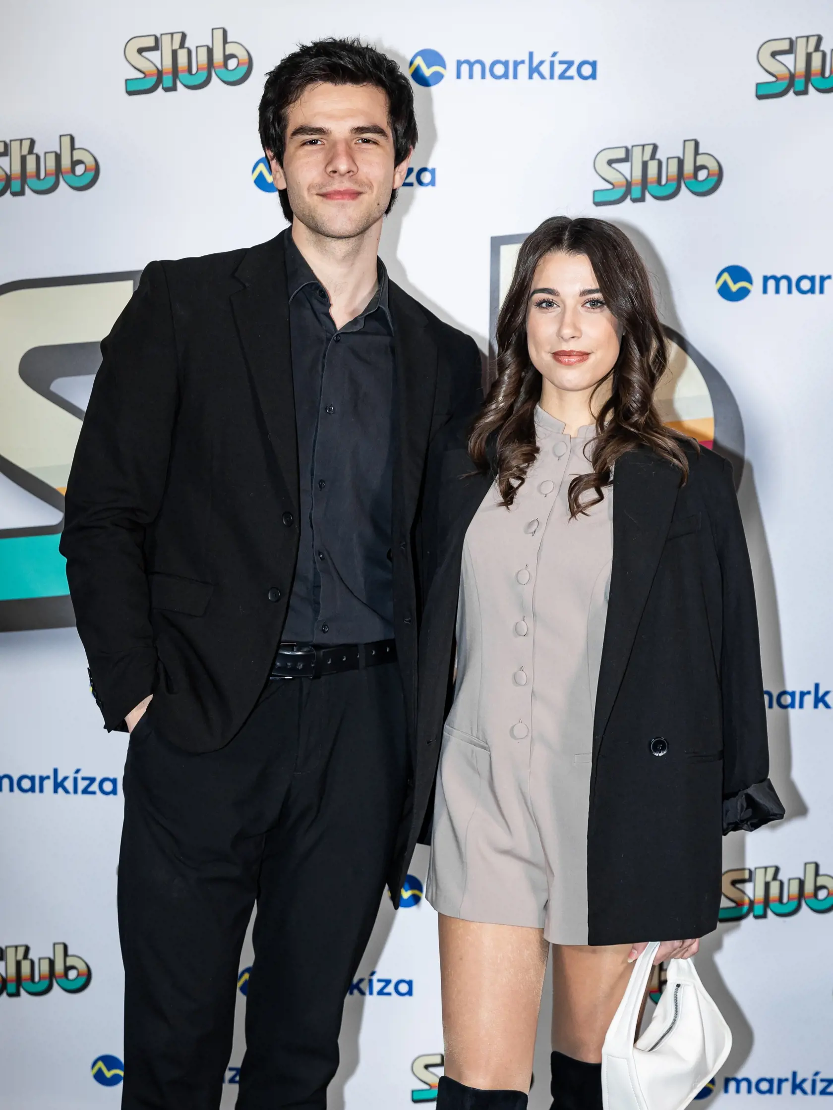 Premiéra denného televízneho seriálu “SĽUB” v Bratislave. Na snímke Kristián Baran a Adriána Brnčálová. 