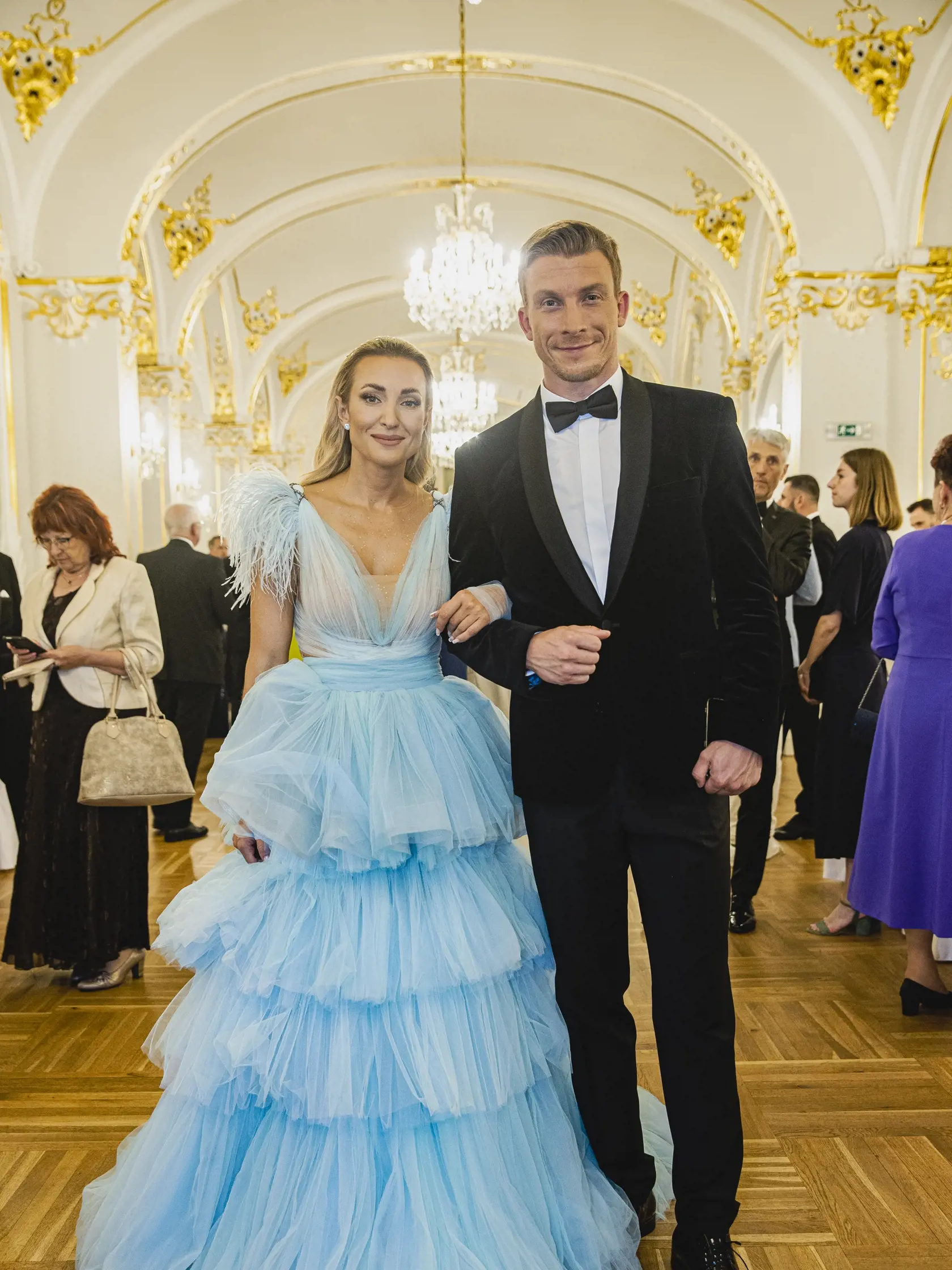 Na snímke Simona Simanová a Juraj Bača počas galavečera Slovenka roka.