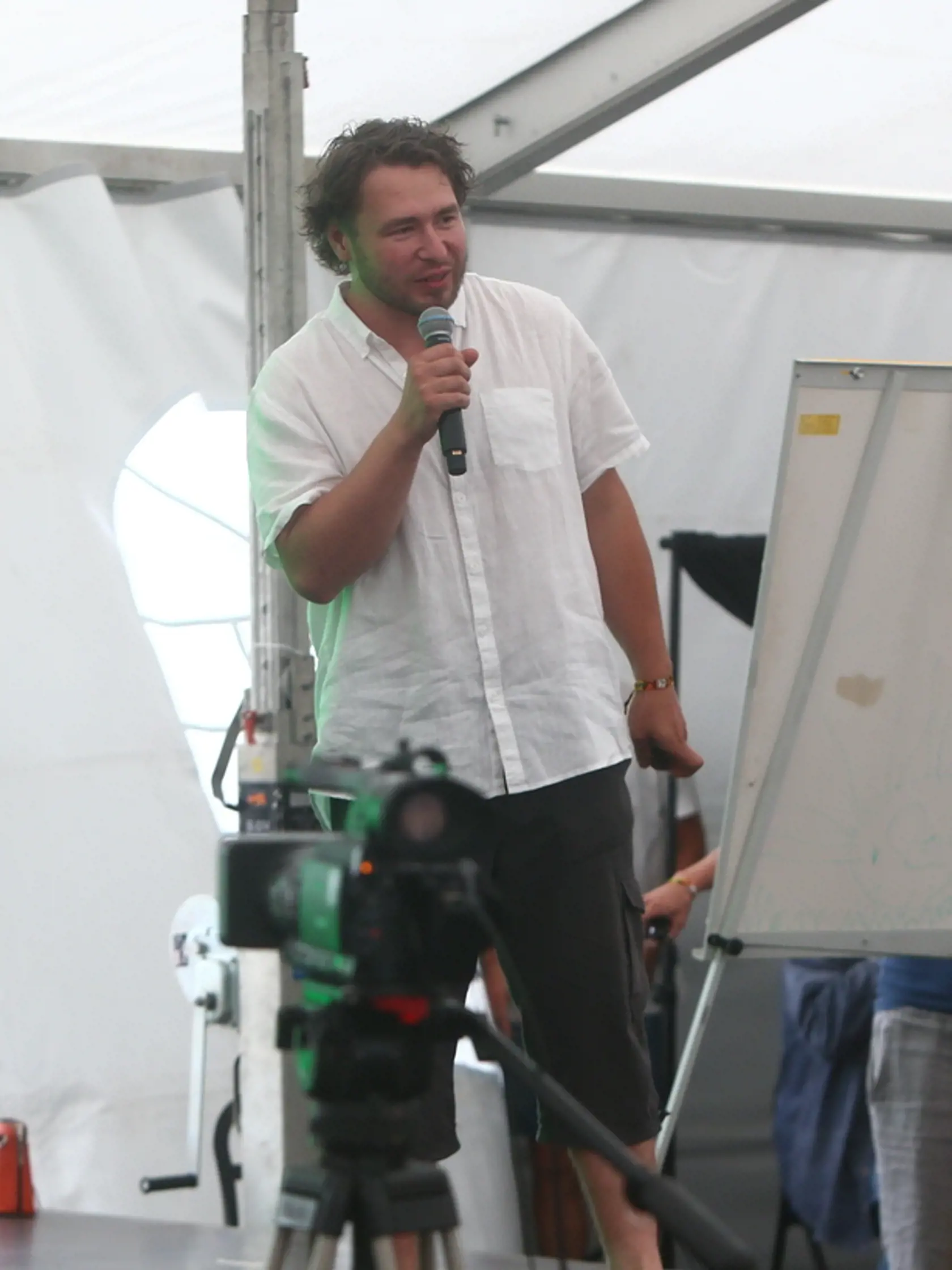Slavo Hlásny v roku 2017 na festivale Pohoda.