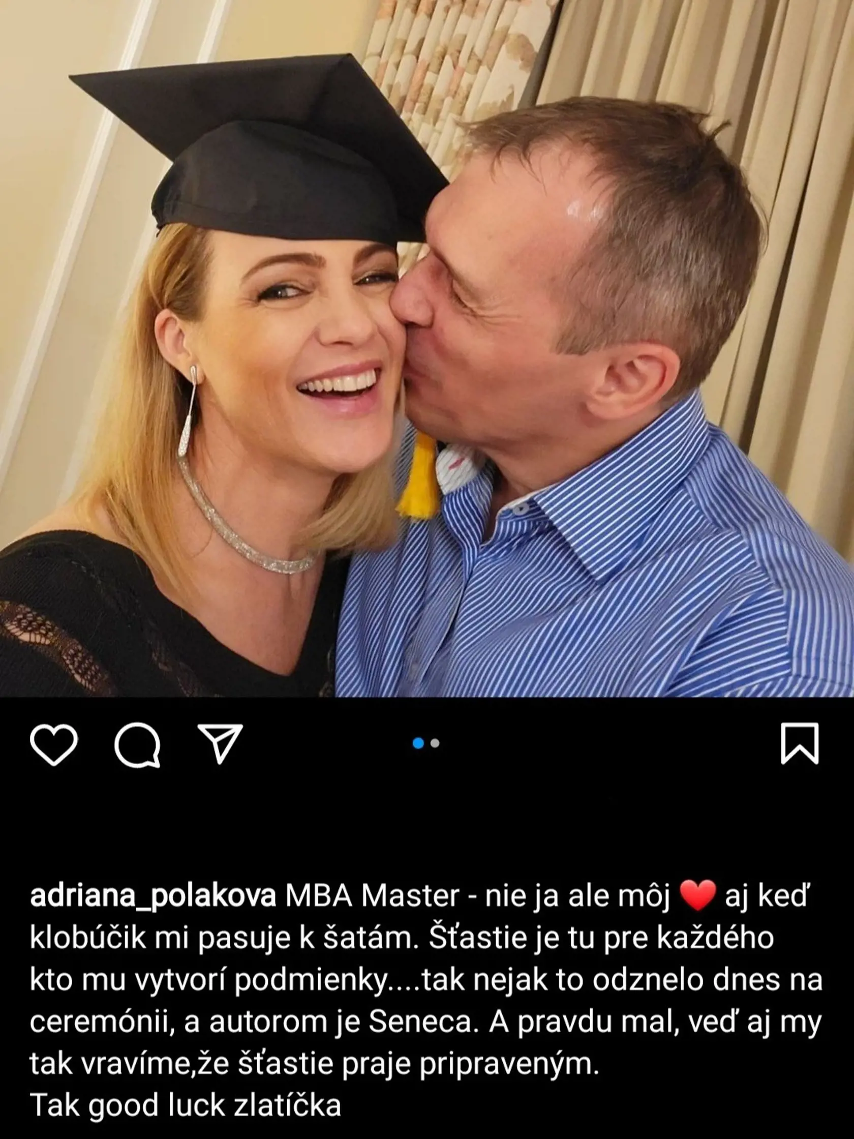 Adriana Poláková sa pochválila úspechom jej partnera.