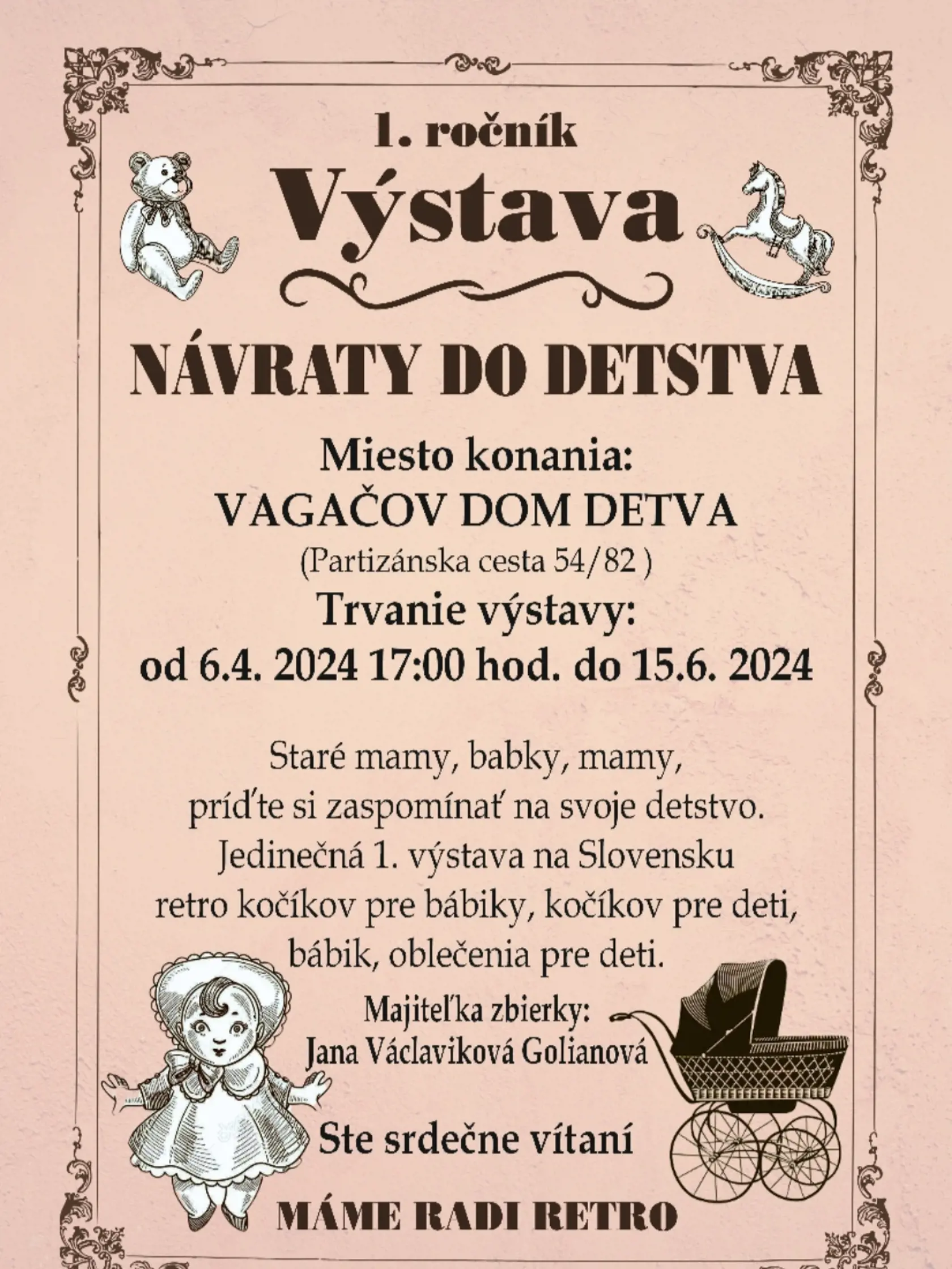Jana Václaviková Golianová zbiera kočíky