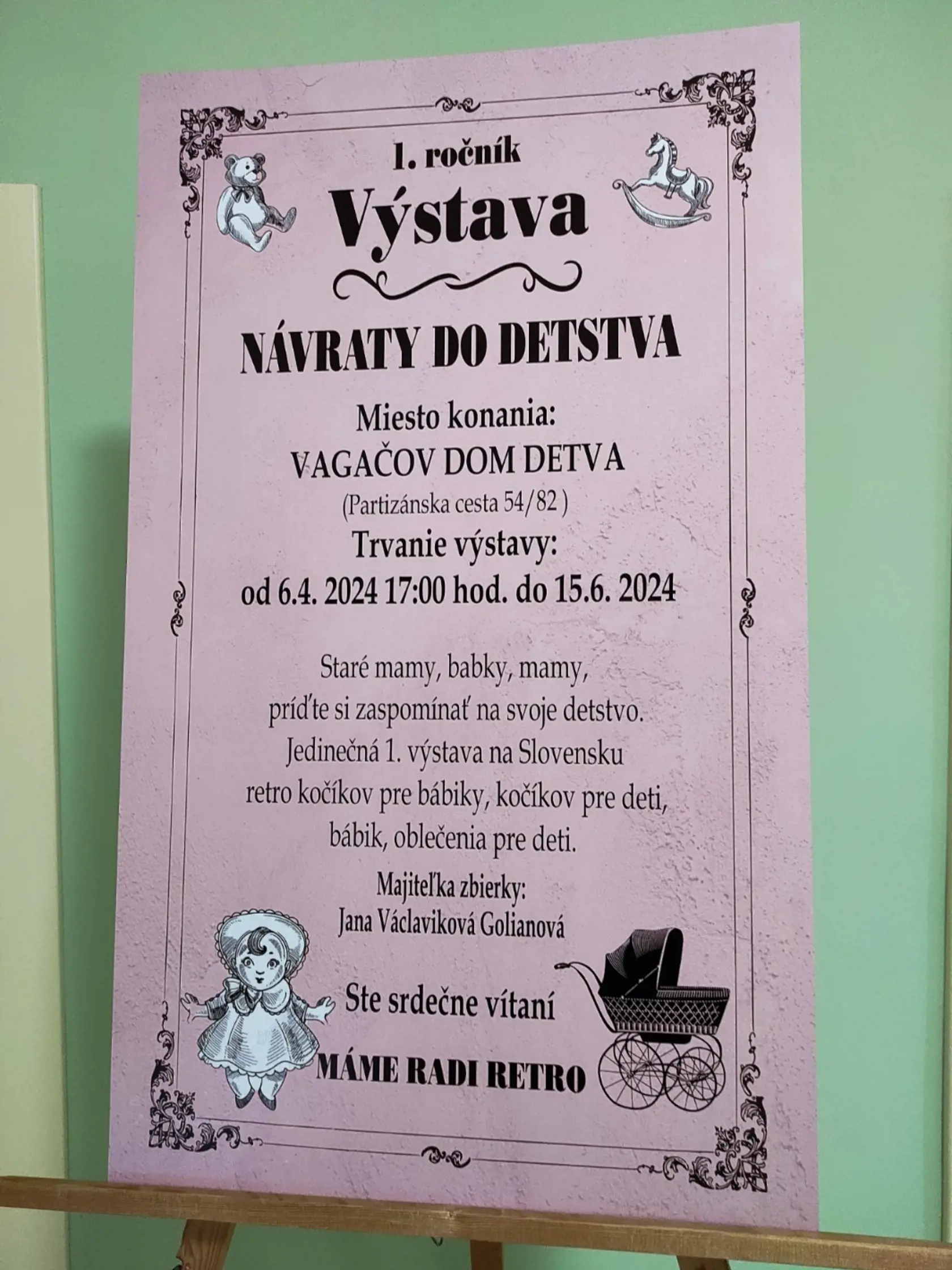 Jana Václaviková Golianová zbiera kočíky