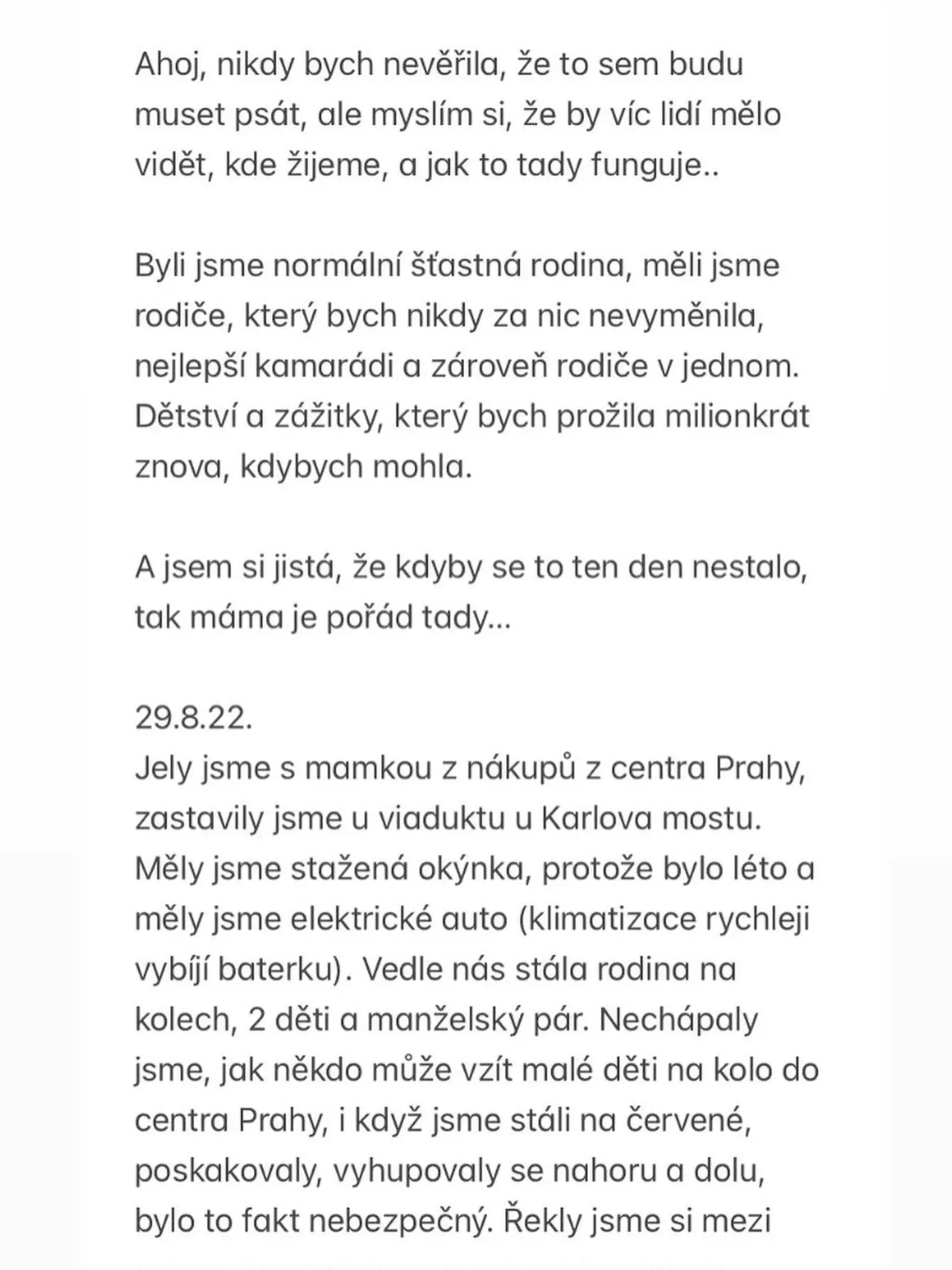 Vanessa Červová opísala otrasný incident.