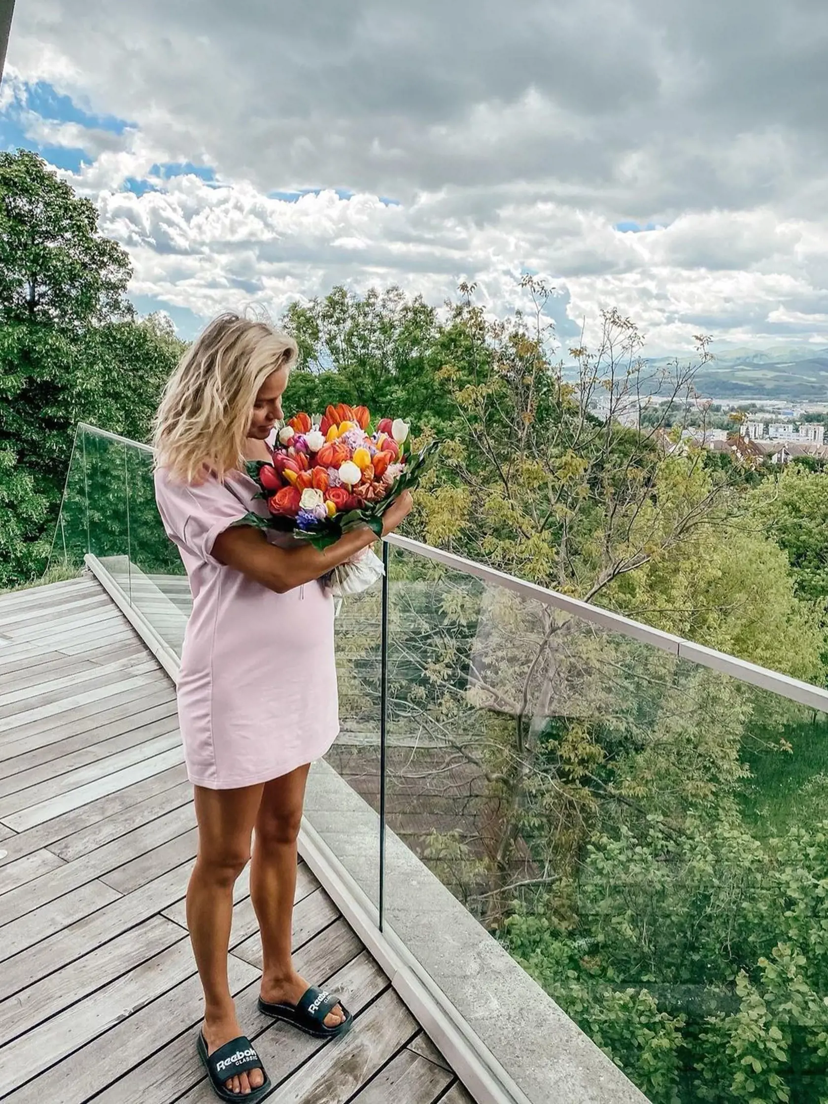 Ivana Gáborík po prvom pôrode.