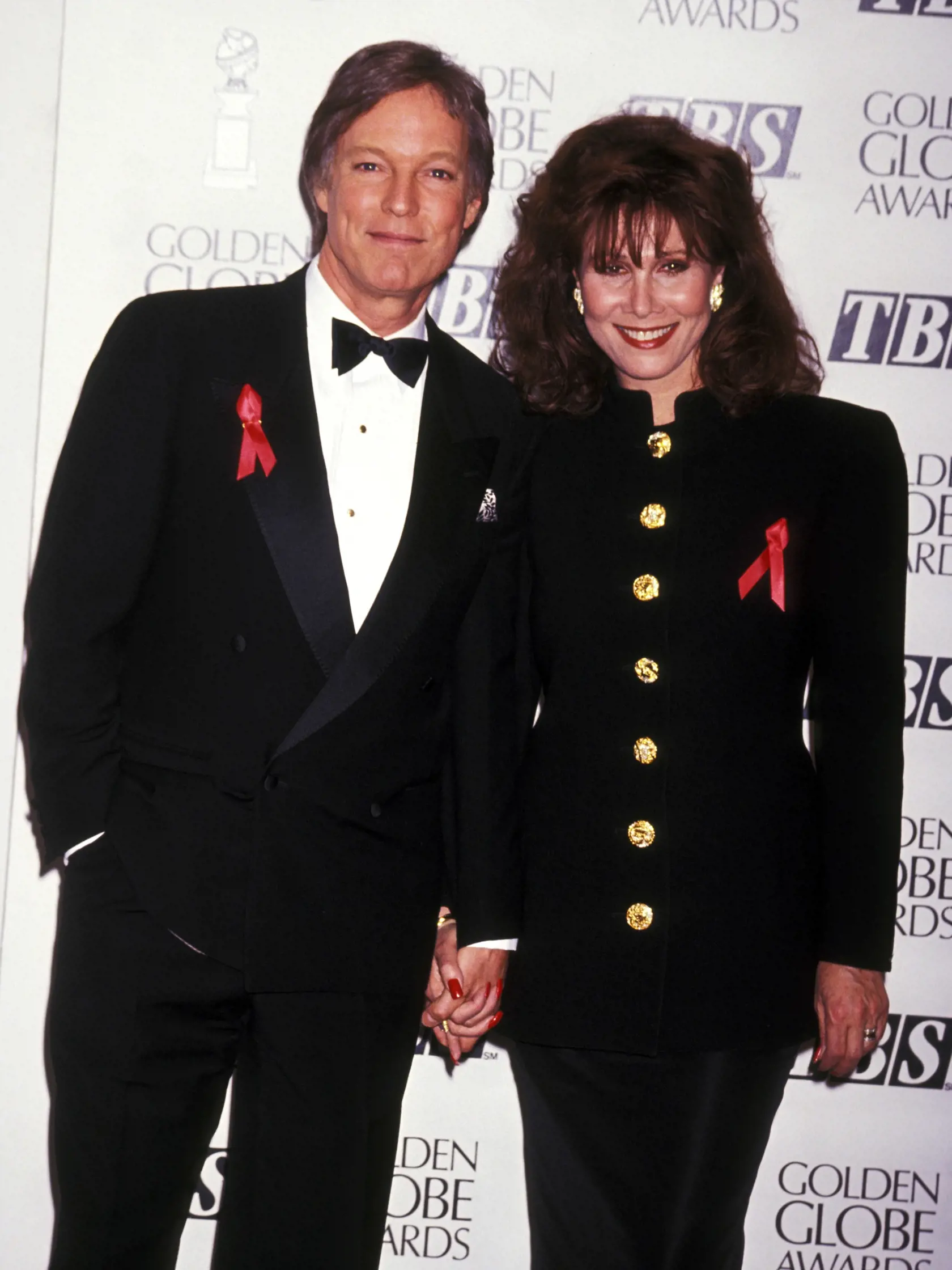 Richard Chamberlain a Michele Lee na Zlatých glóbusoch 1993
