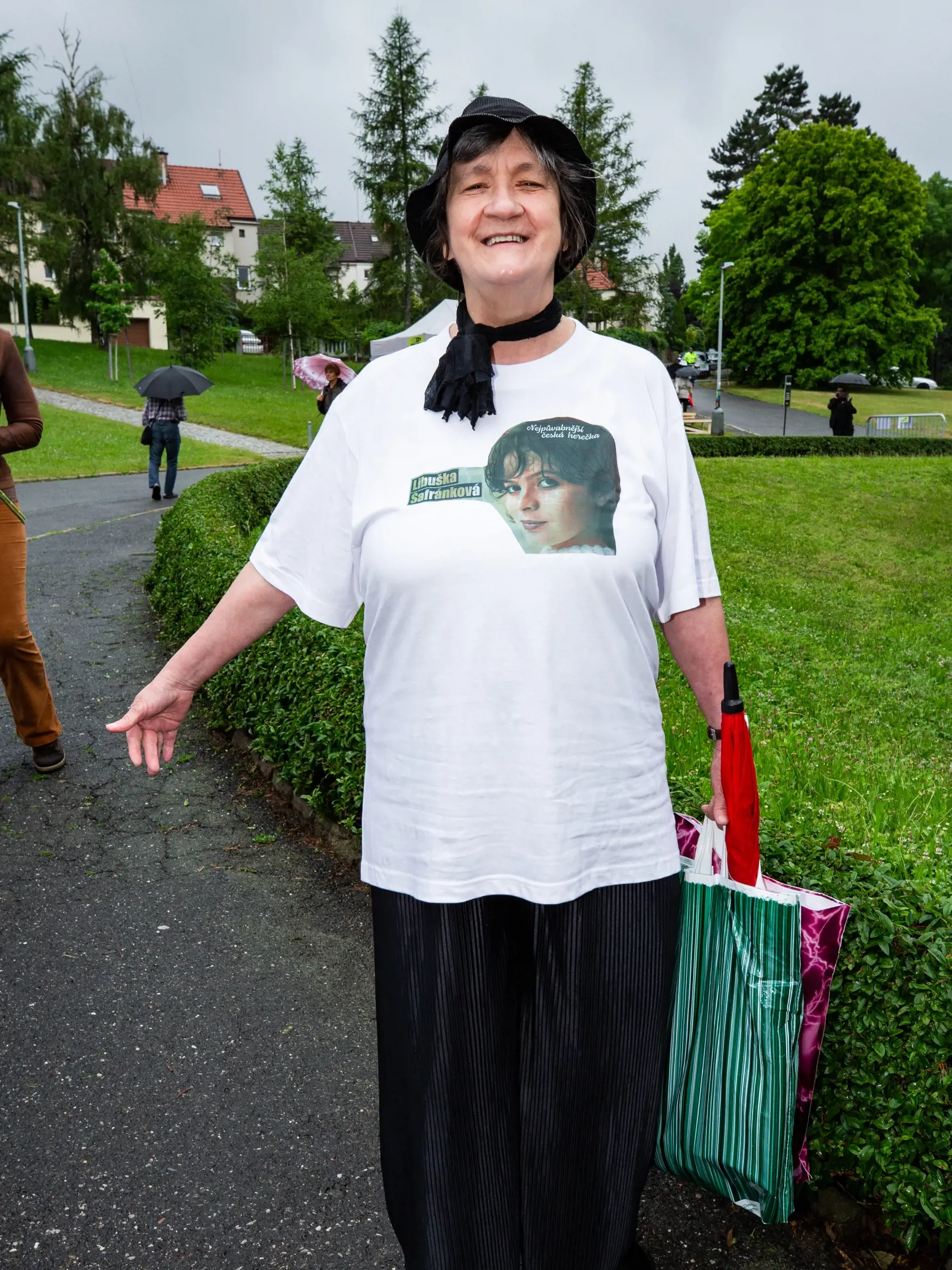 Posledná rozlúčka s českou herečkou Libušou Šafránkovou v kostole sv. Anežky České na Spořilově v Prahe. 